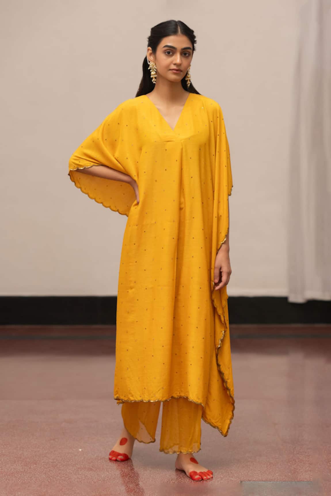 Mimamsaa Malti Embroidered Kaftan & Pant Set