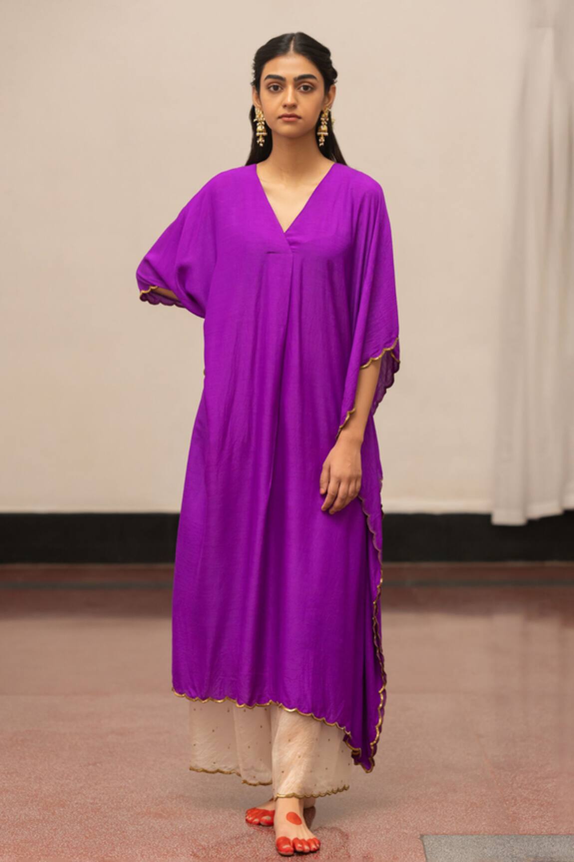 Mimamsaa Resham Embroidered Kaftan & Pant Set