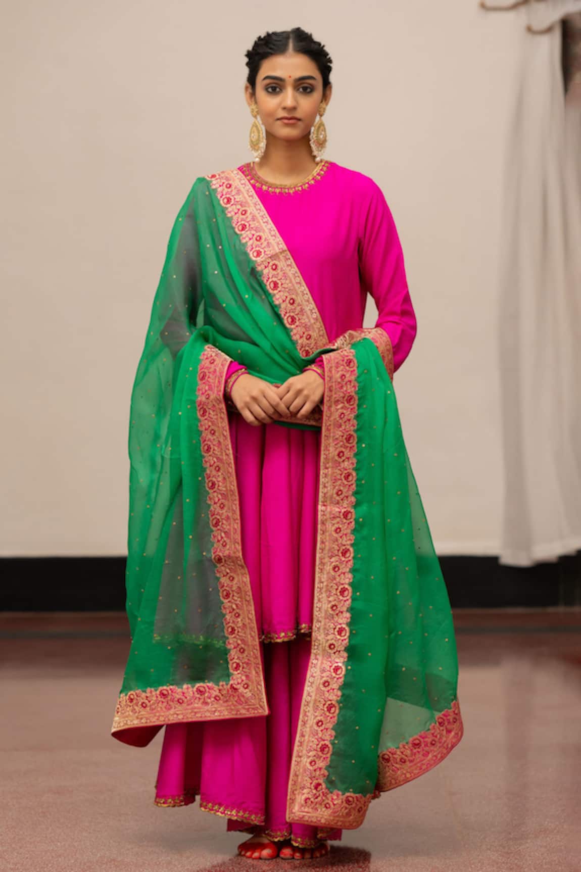 Mimamsaa Veda Embroidered Anarkali Set