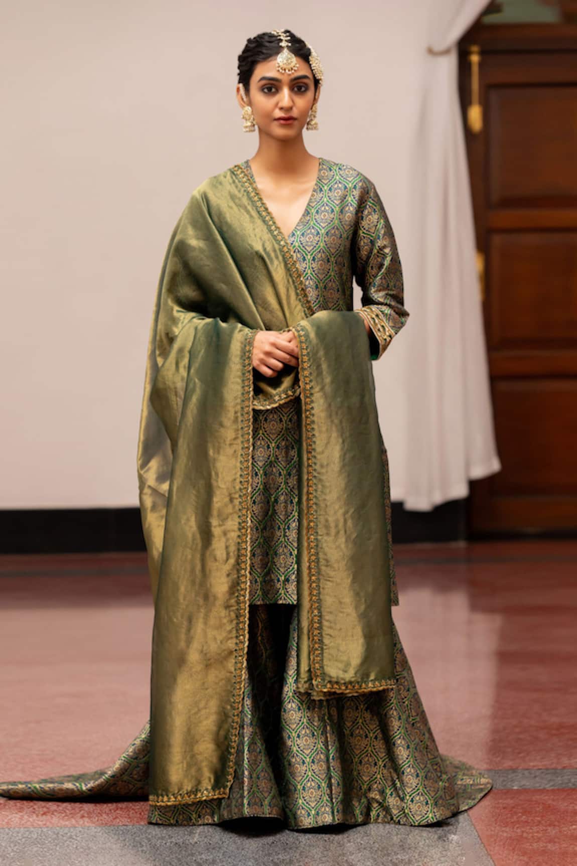 Mimamsaa Diti Border Embroidered Dupatta