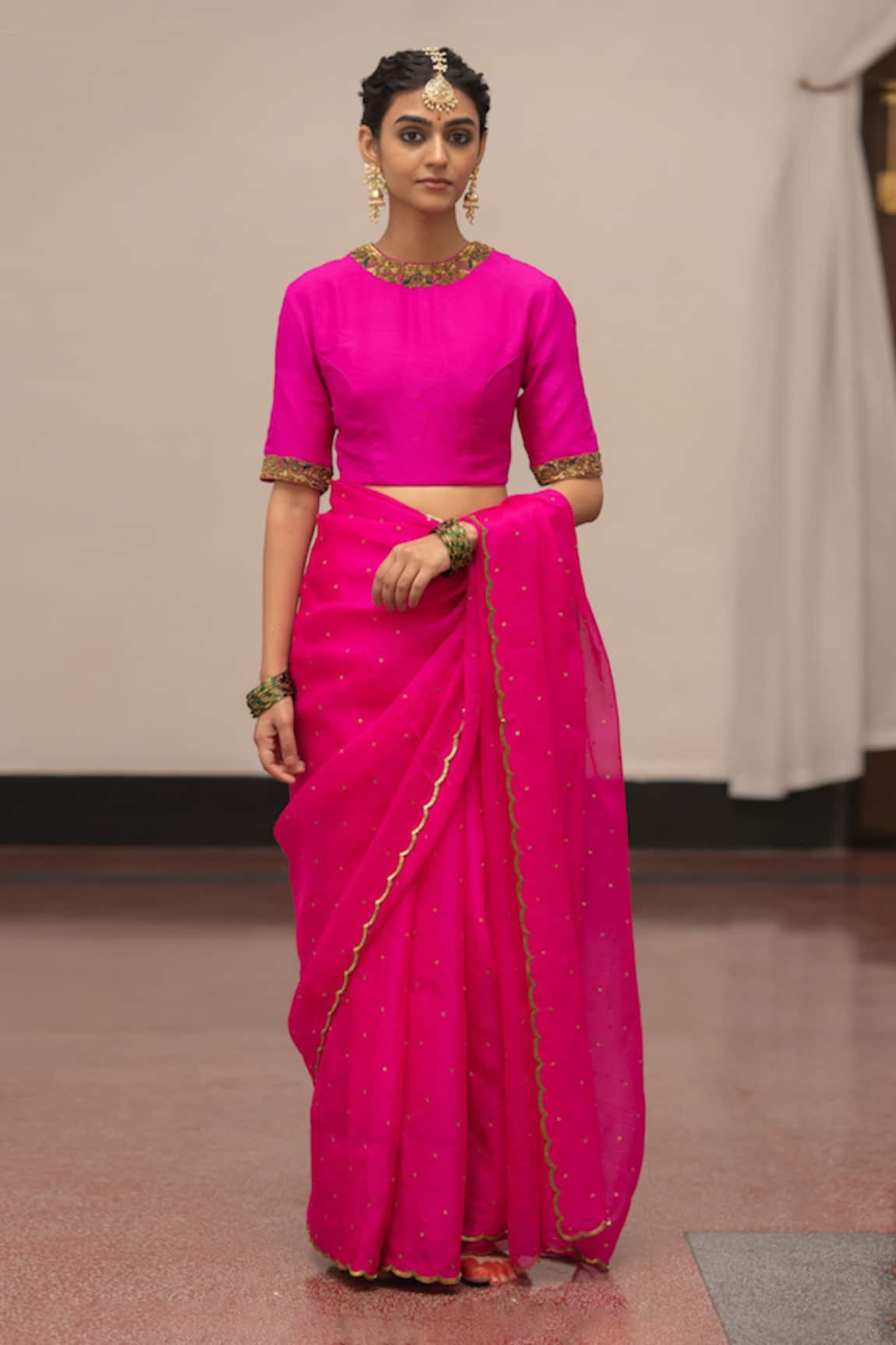 Mimamsaa Gauri Placement Embroidered Blouse