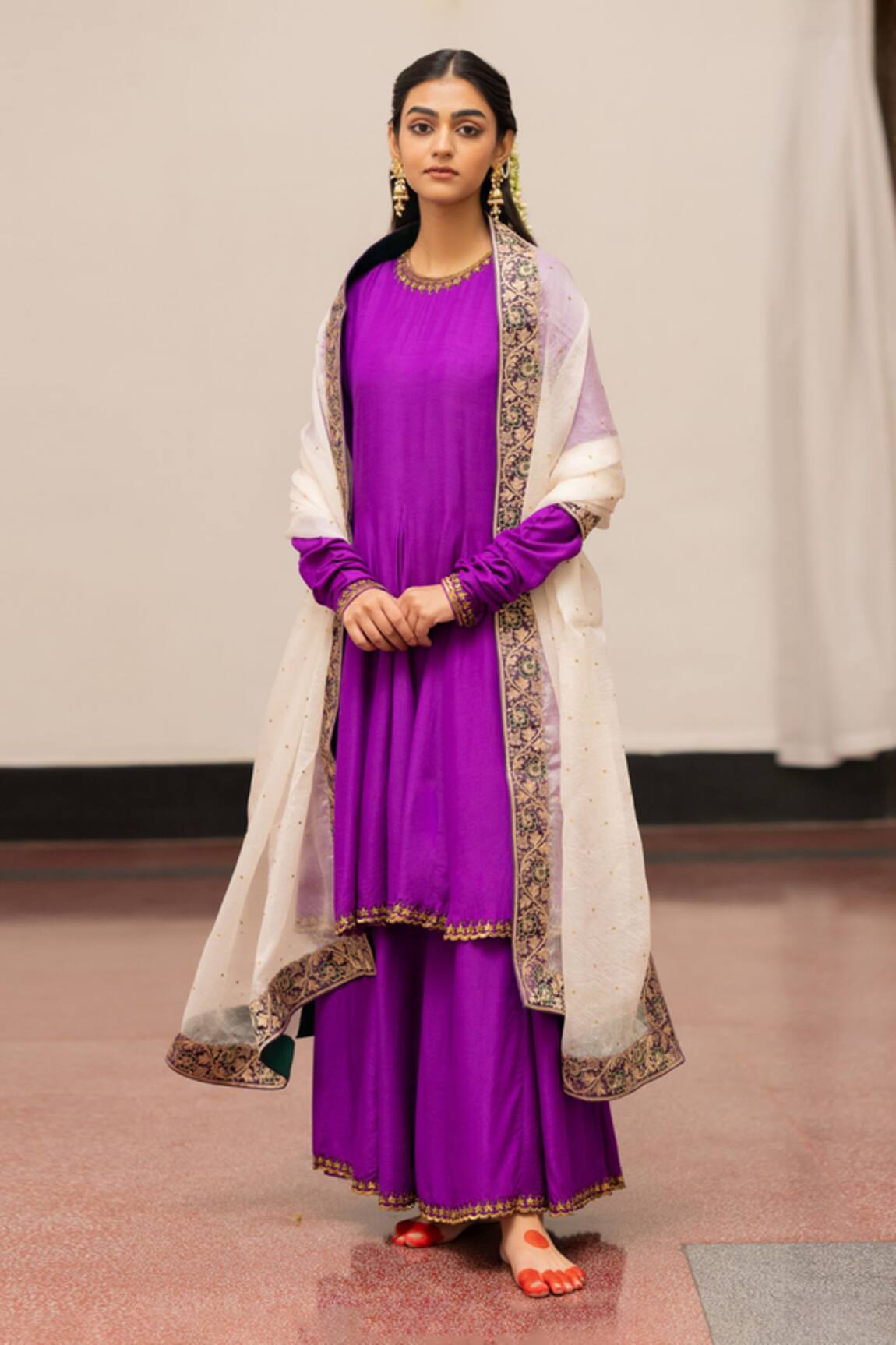 Mimamsaa Geeta Munga Silk Anarkali Pant Set