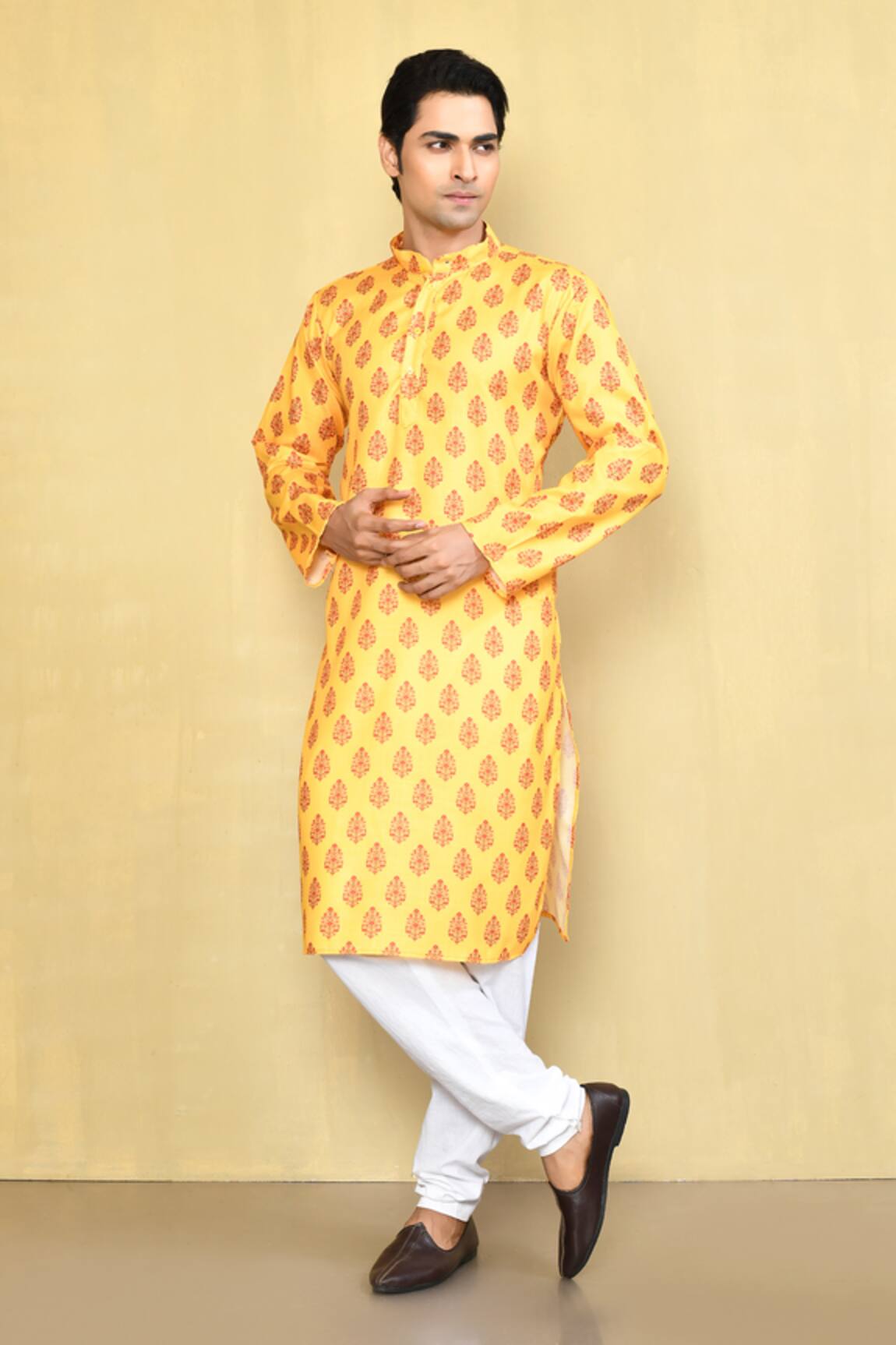 Arihant Rai Sinha Cotton Floral Pattern Kurta