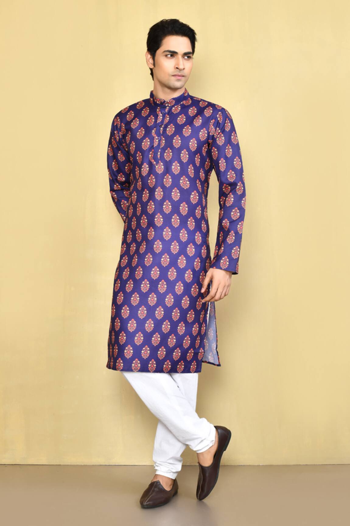 Arihant Rai Sinha Cotton Flower Pattern Kurta