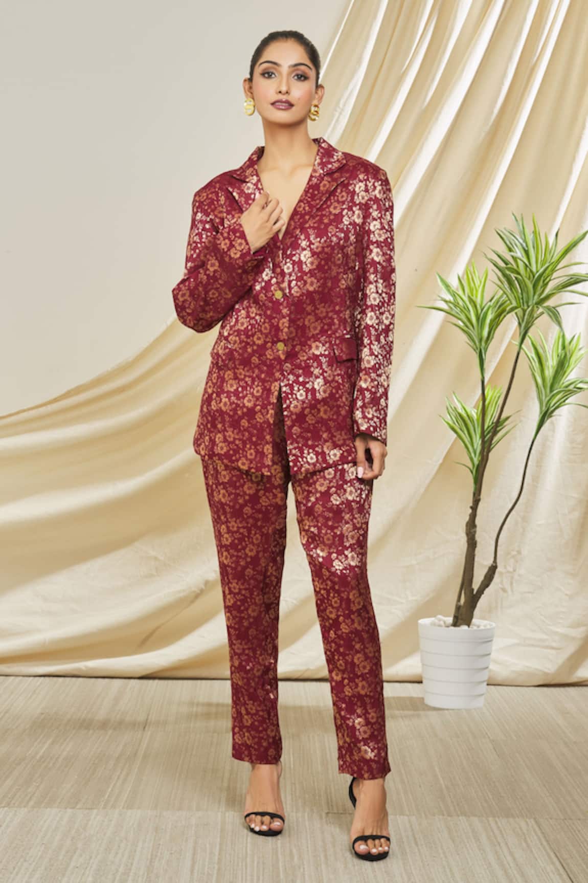 Brocade Pant Suit  July Store
