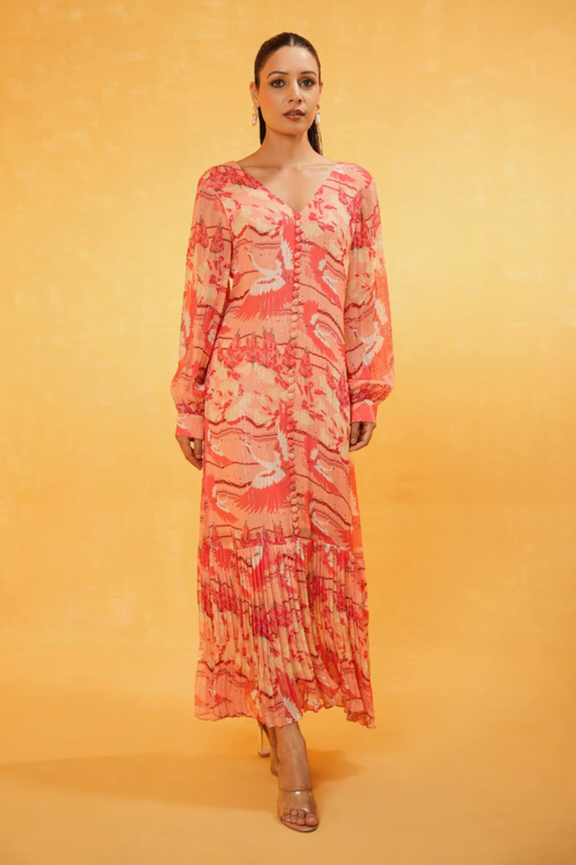 Kauza Surati Garden Print Dress