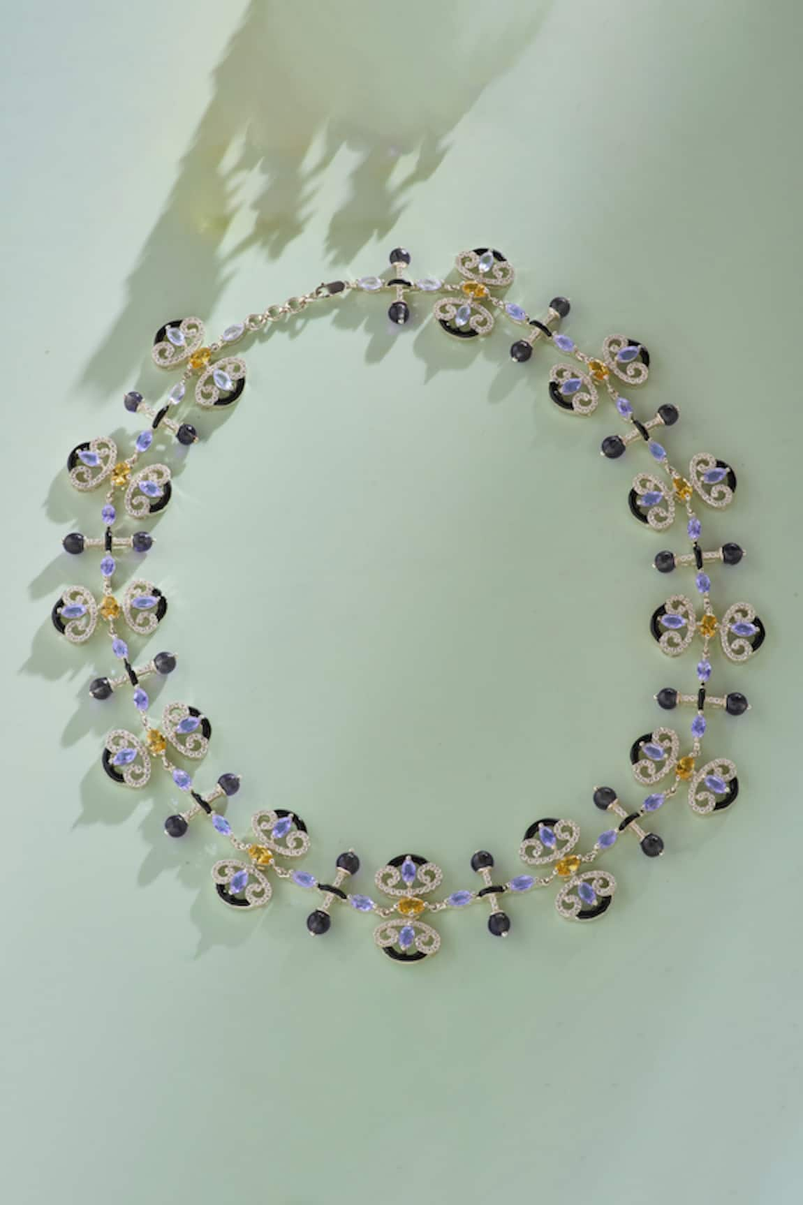 Janvi Sachdeva Design Mughal Motif Studded Necklace