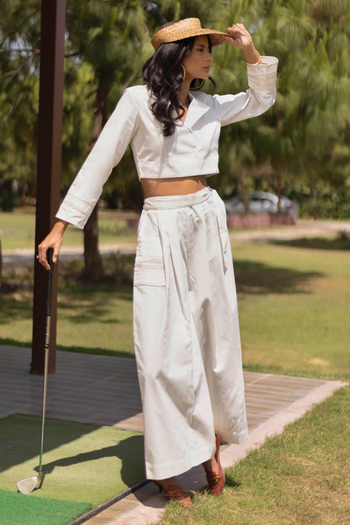Kranberra Reyna Pleated Placement Panel Top With Pant