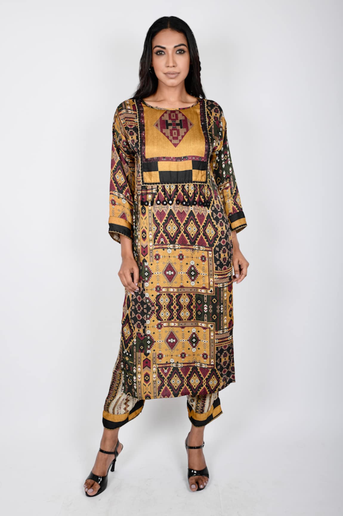 Anmol Kakad Geometric Pattern Kurta & Pant Set