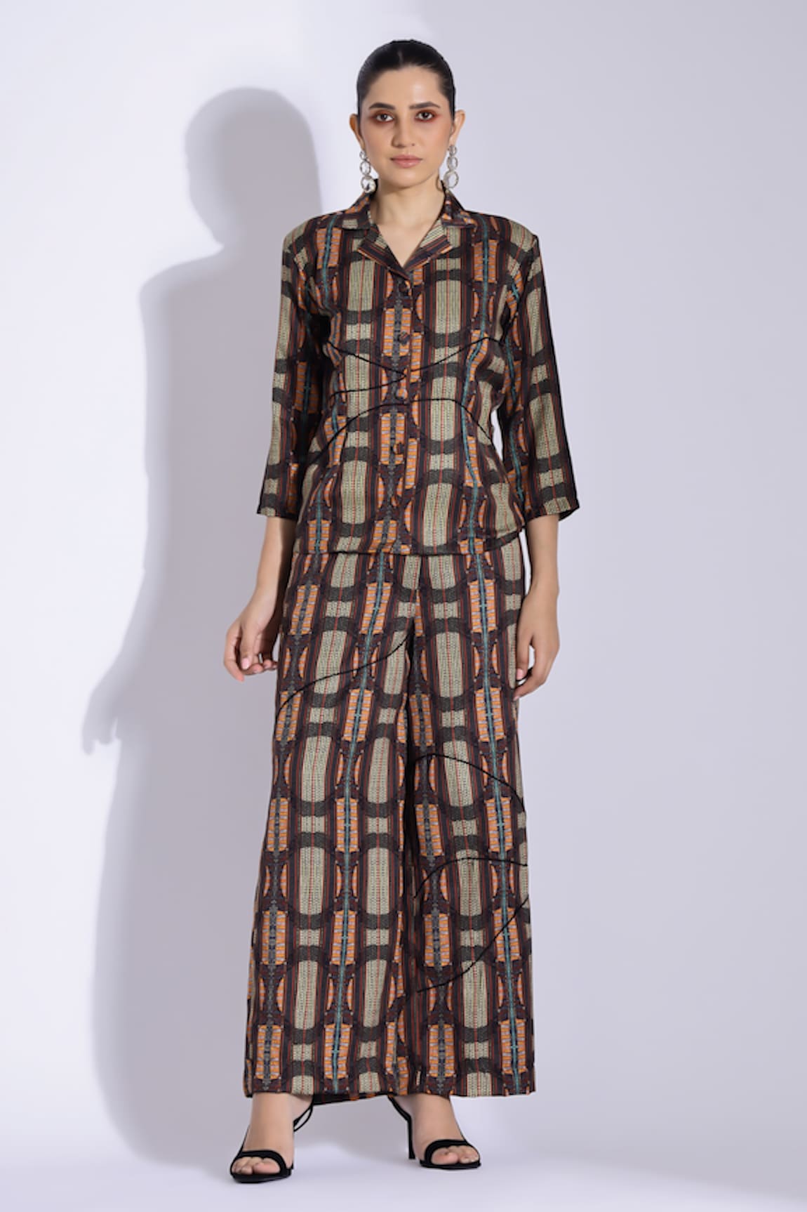 Studio Surbhi Abstract Geometric Print Shirt With Pant