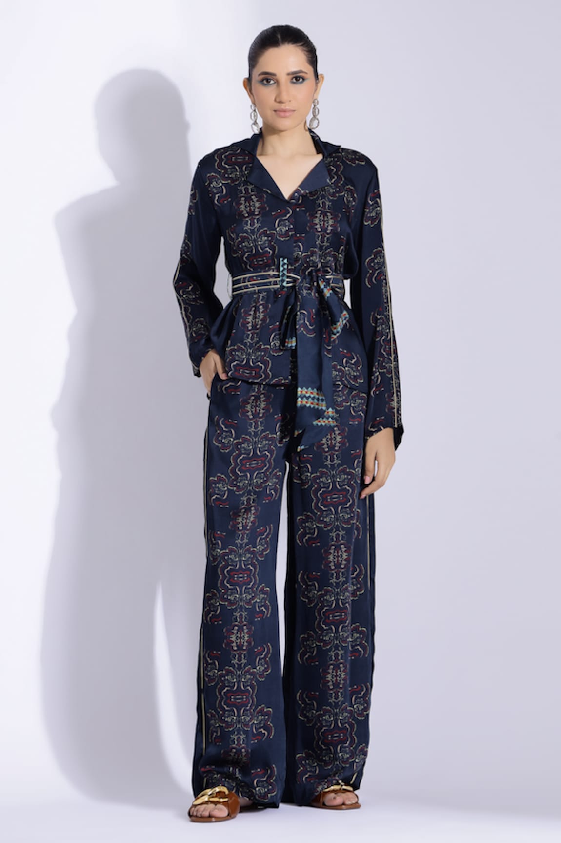 Studio Surbhi Floral Print Jacket & Pant Set