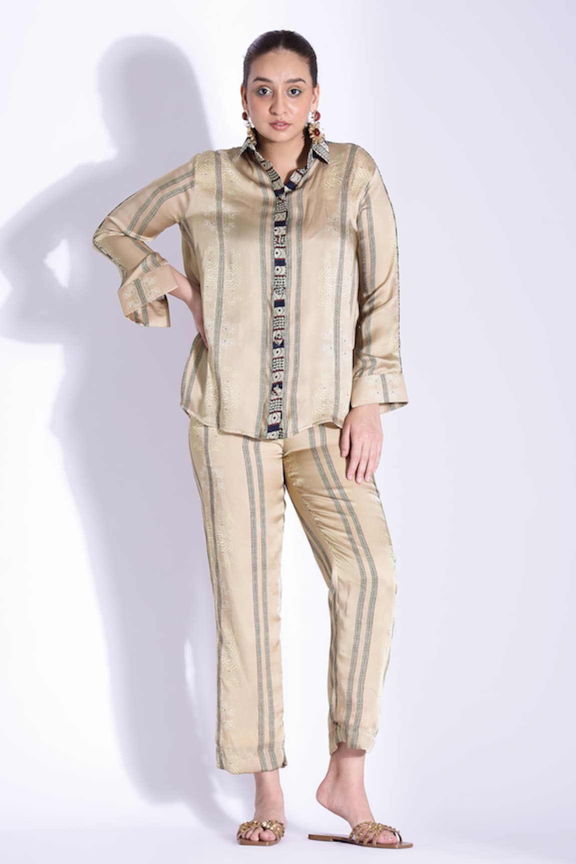 Studio Surbhi Placement Printed Shirt & Pant Set