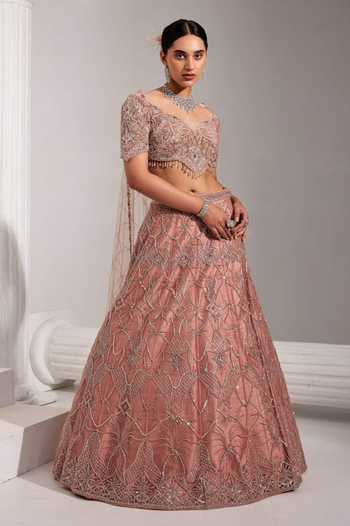 SWATI WADHWANI COUTURE Embroidered Bridal Lehenga Set