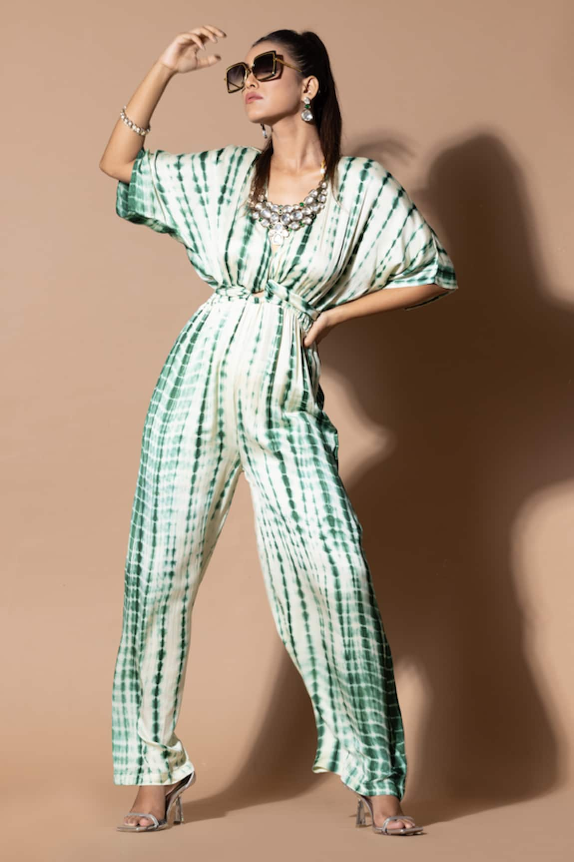 Zeefaa Tie-Dyed Pattern Jumpsuit