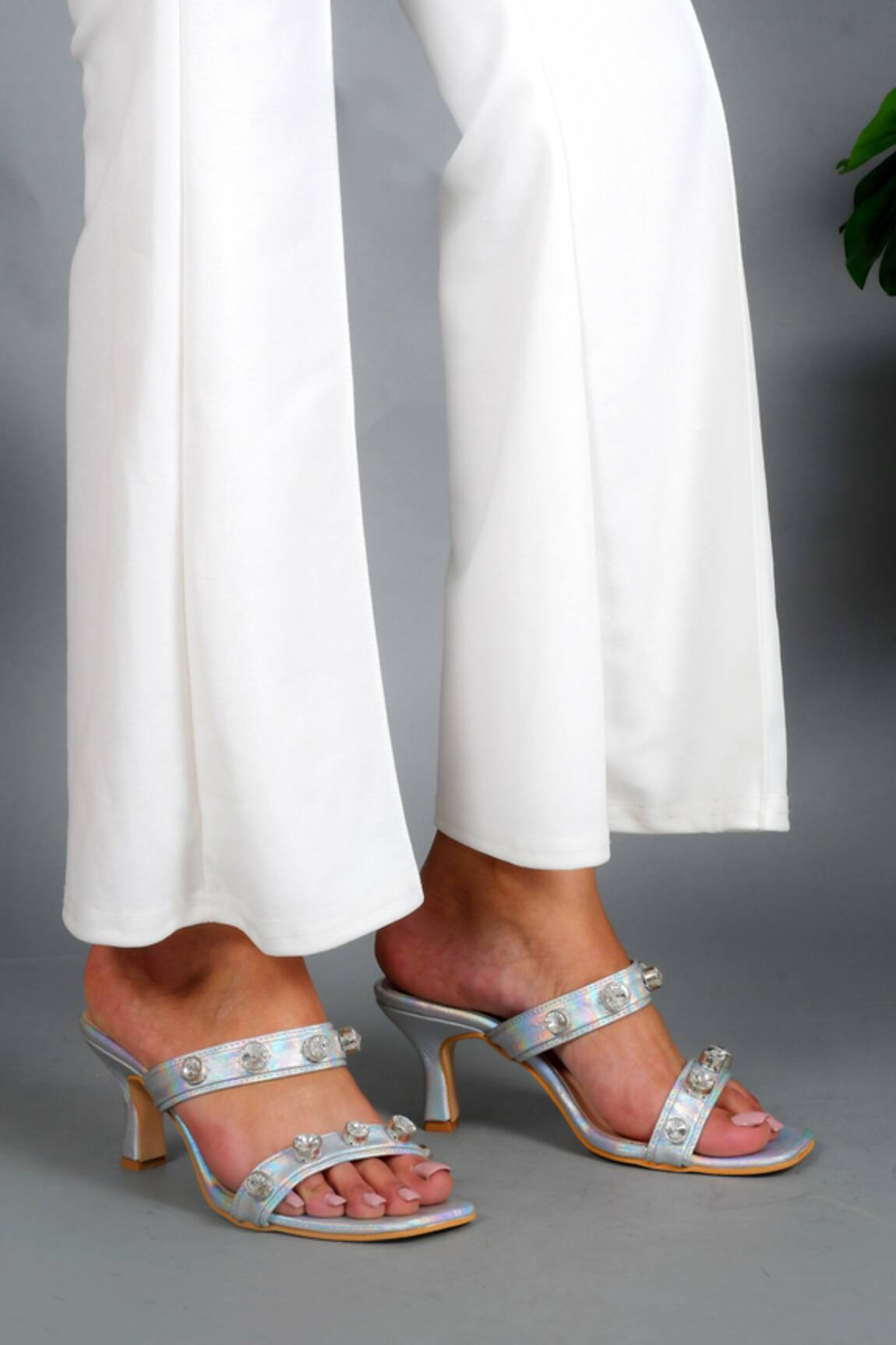Kaltheos Nina Glass Crystal Embellished Heels 