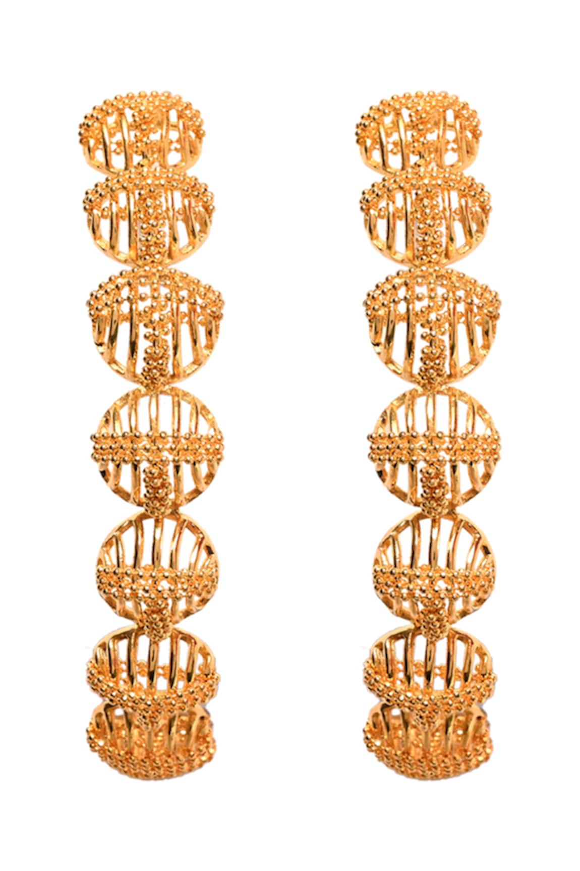 Itrana Cutwork Bead Hoops