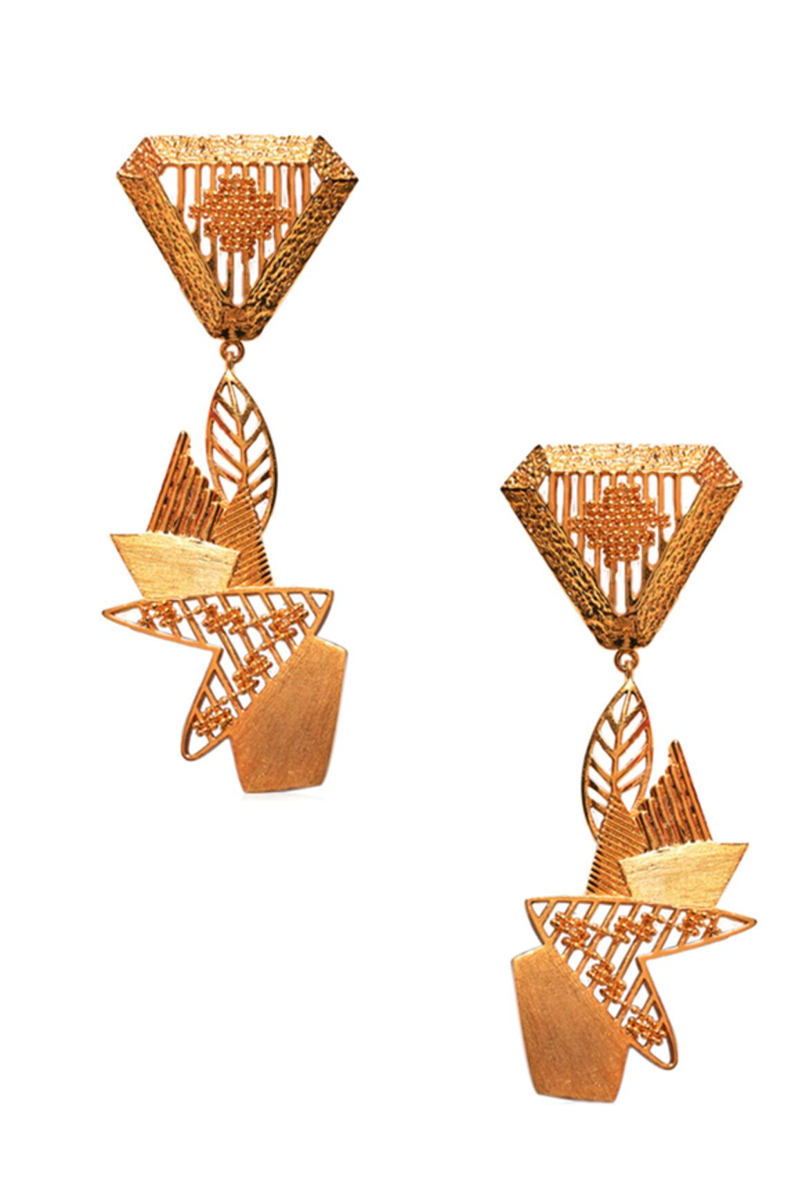 Itrana Triangle Shaped Earrings