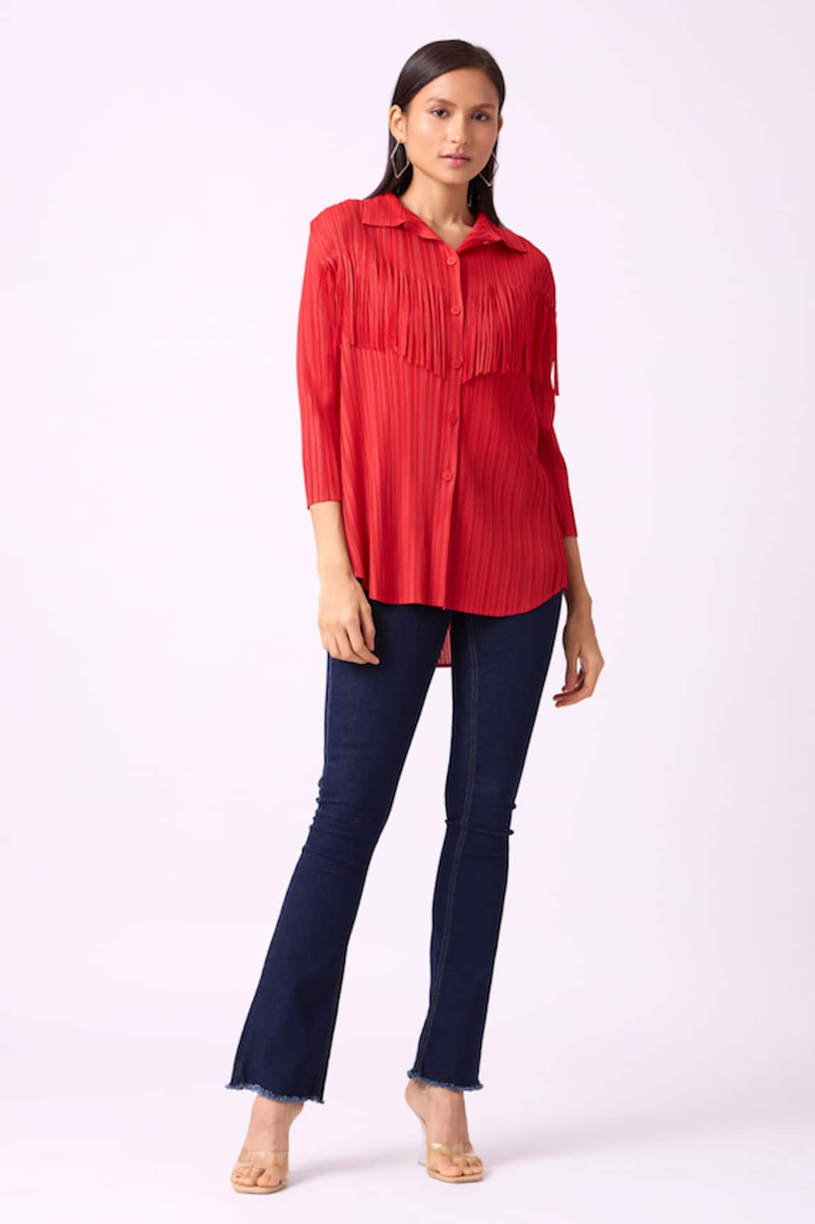 Scarlet Sage Dari Fringe Shirt