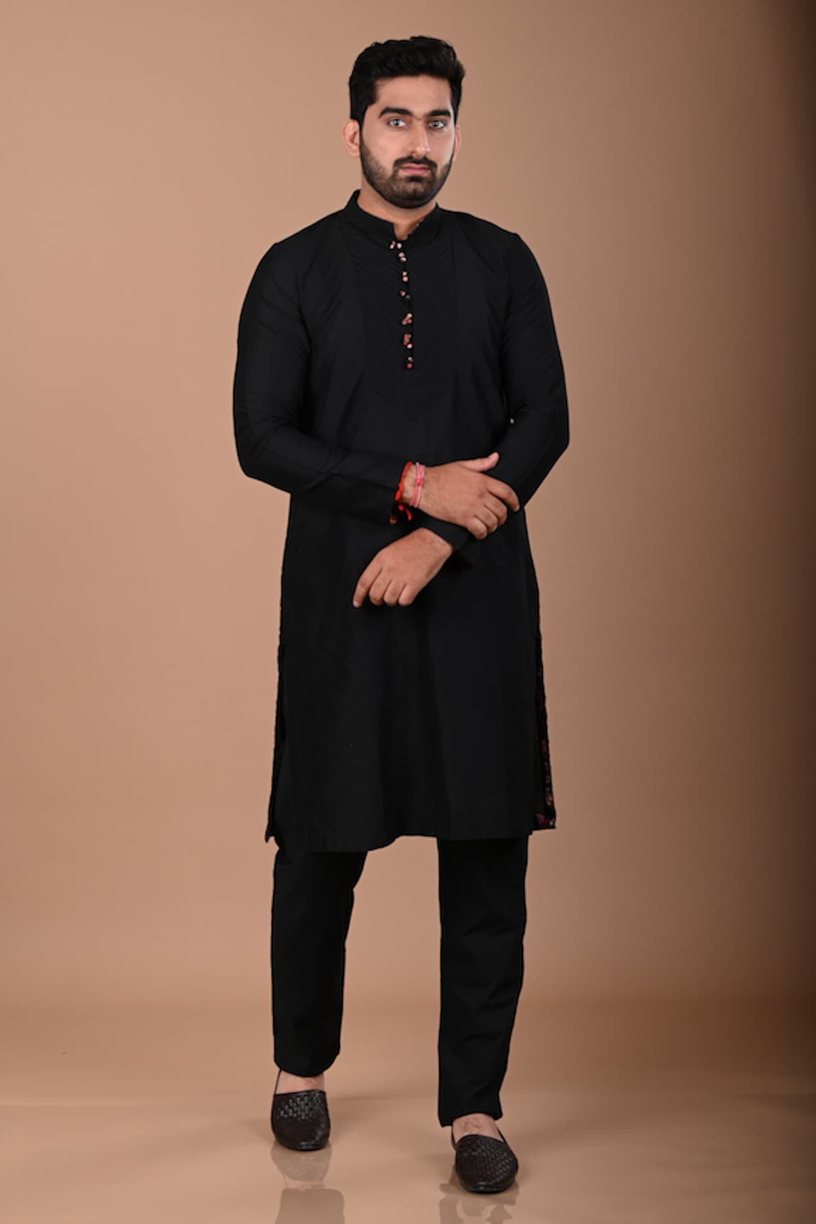 Priyanka Haralalka Pintucked Yoke Kurta Set