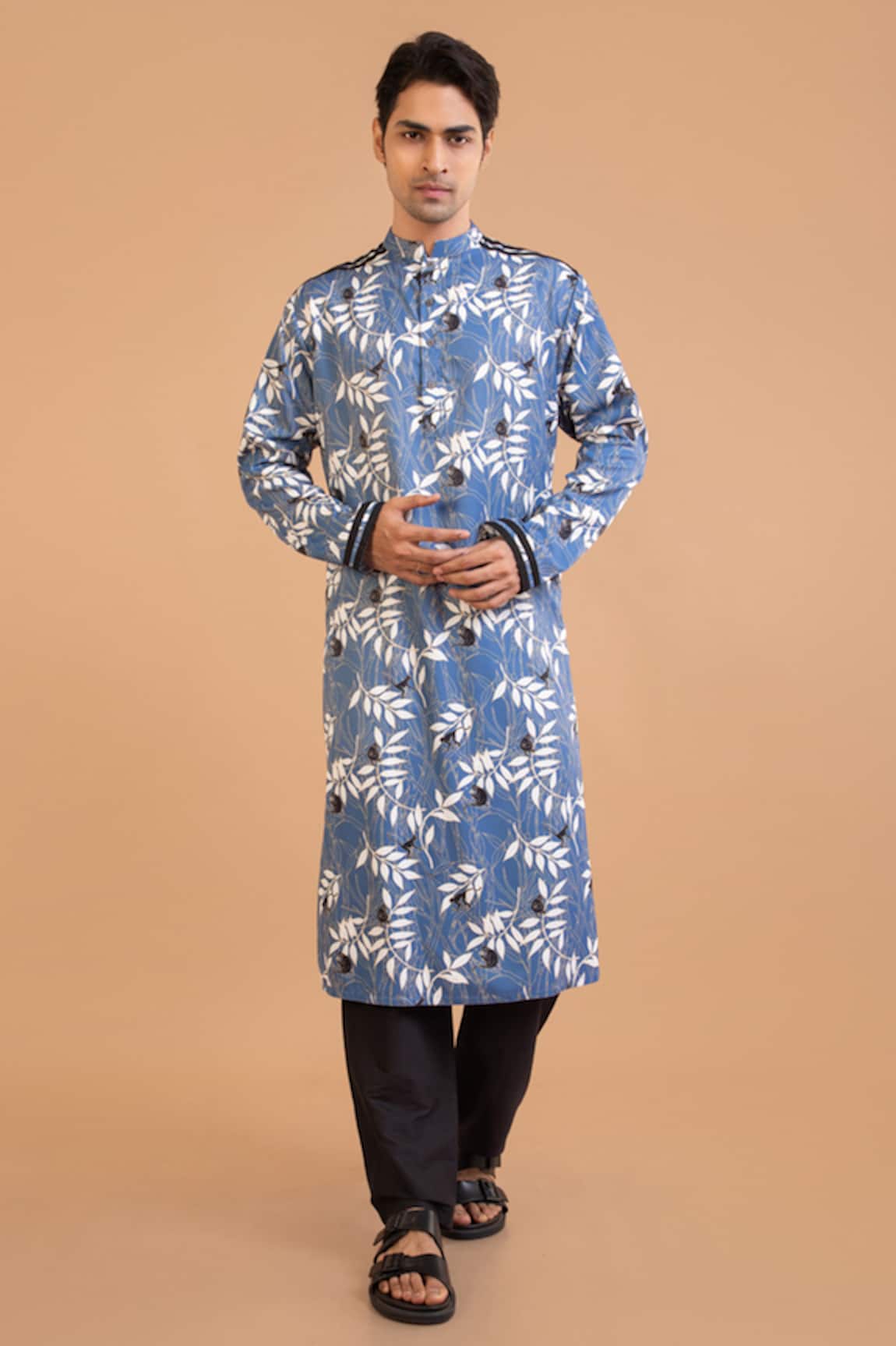 Priyanka Haralalka Monkey Print Kurta With Pyjama