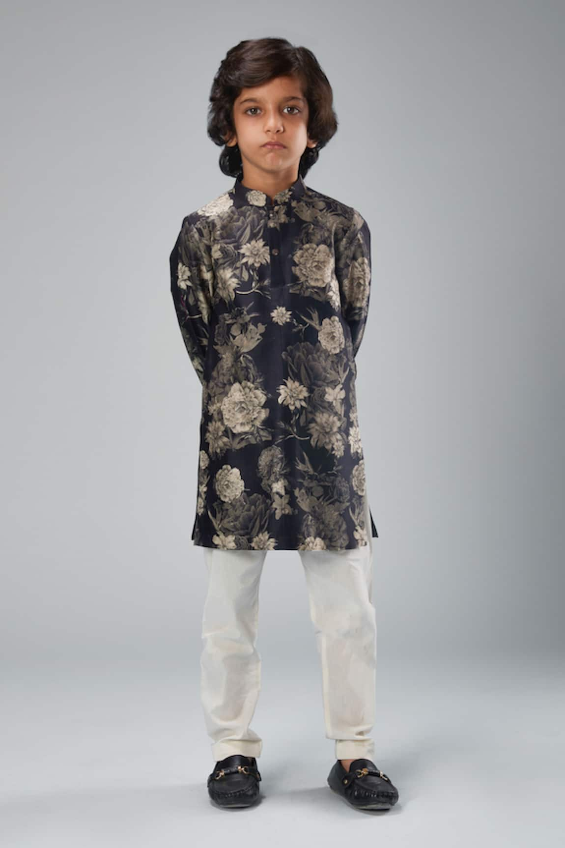 Bal Bachche By Rohit Bal Floral Print Kurta Set