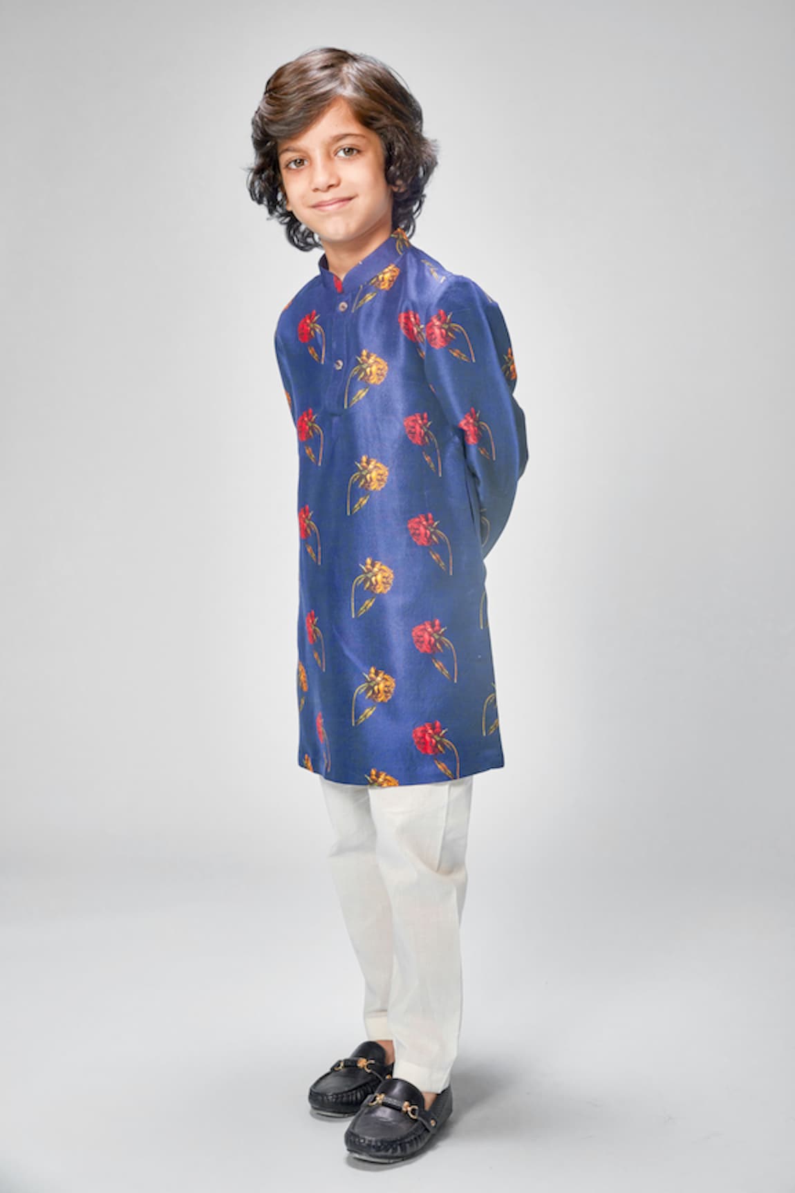 Bal Bachche By Rohit Bal Floret Print Kurta Set