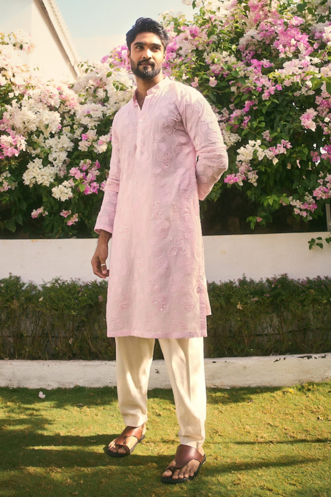 NAFS Applique Embroidered Kurta Set