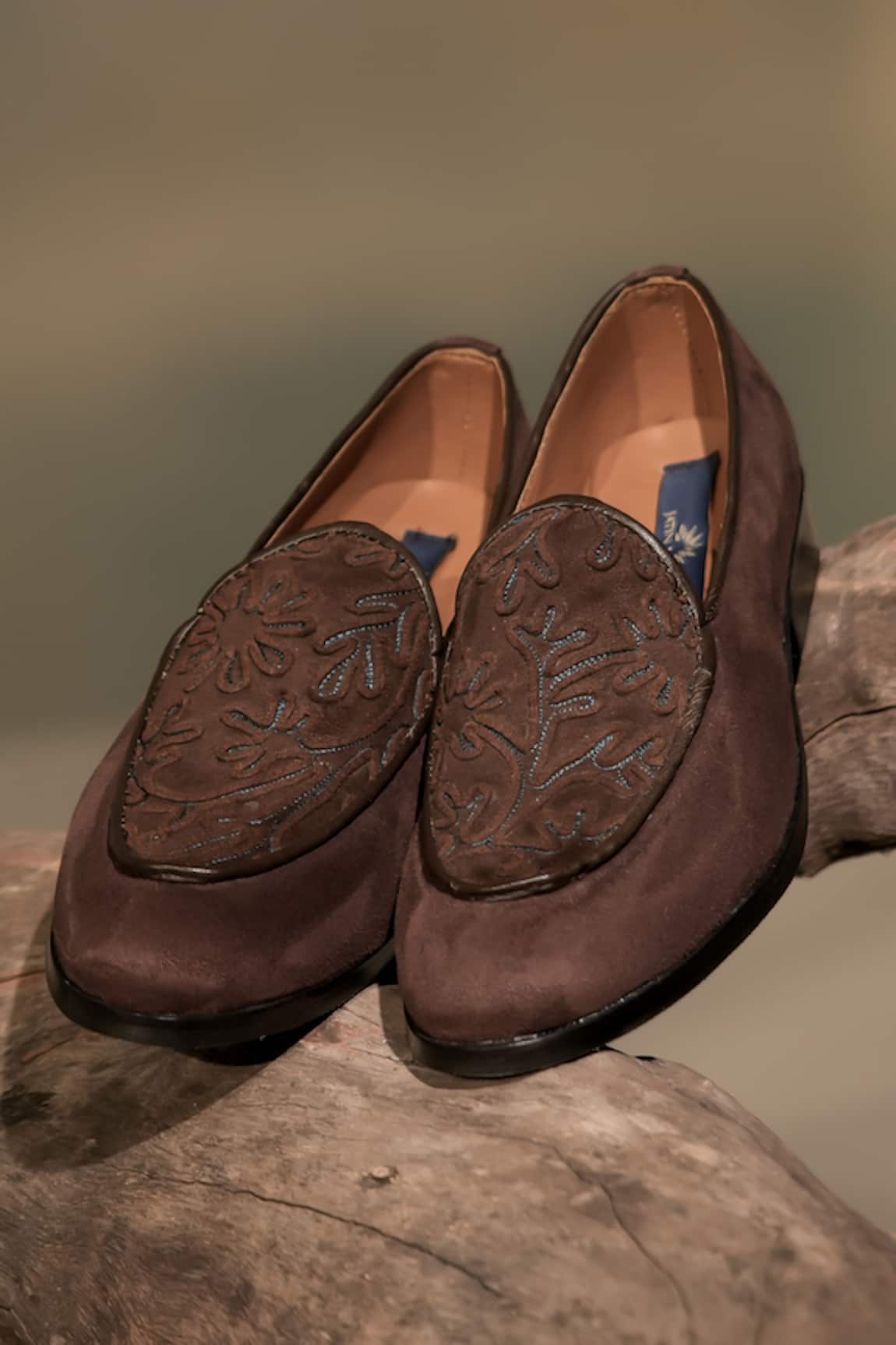 Jatin Malik Thread & Cord Embroidered Loafers