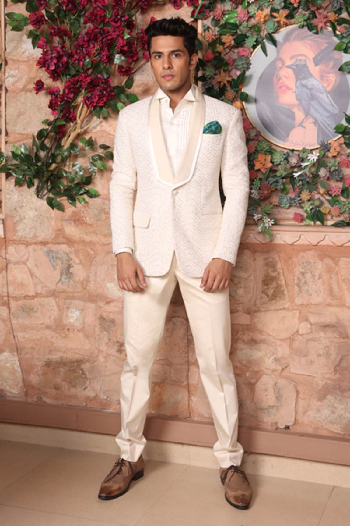 Rohit Kamra Jaipur Sprinkle Embroidered Tuxedo