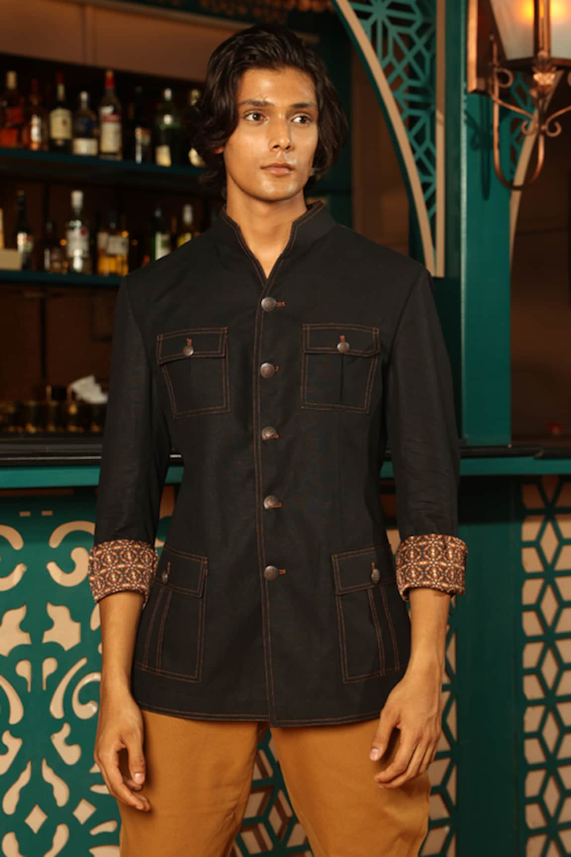 Rohit Kamra Jaipur Pocket Detail Jacket