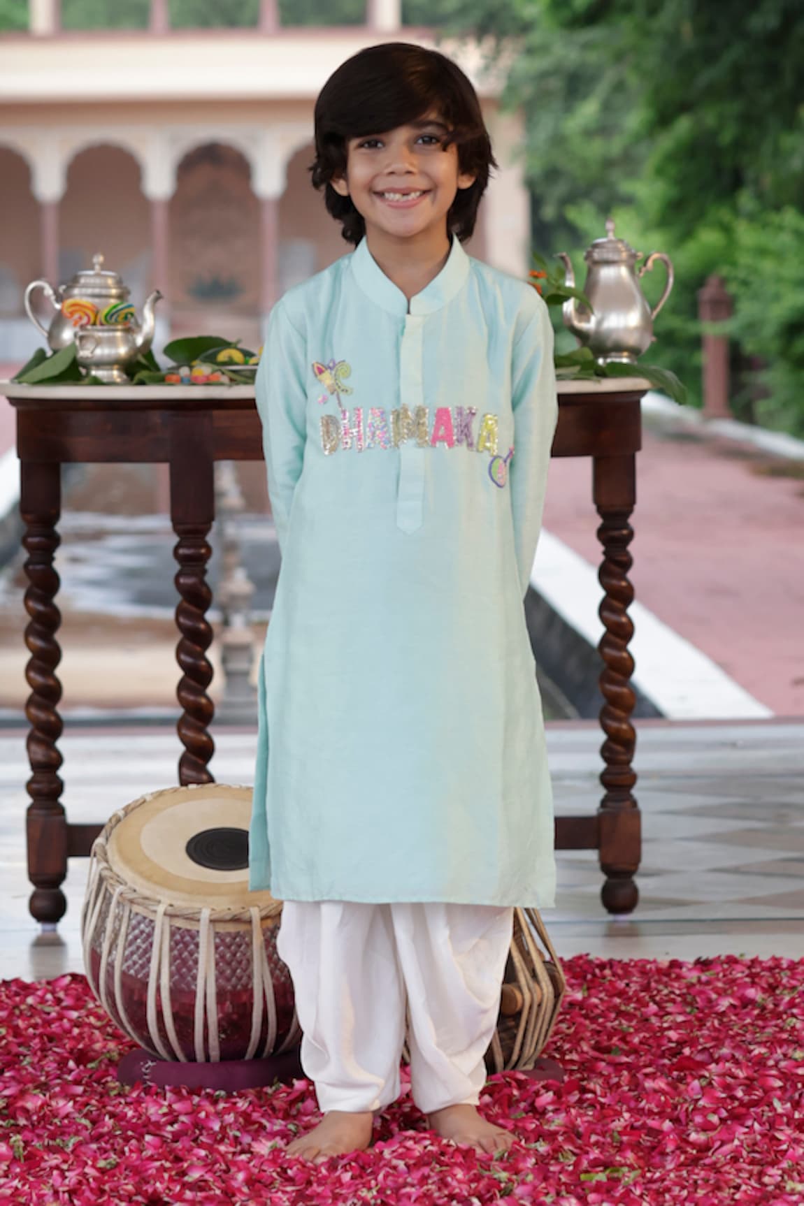 Panchhi by Kanupriya Tibrewala Dhamaka Embellished Kurta With Dhoti Pant