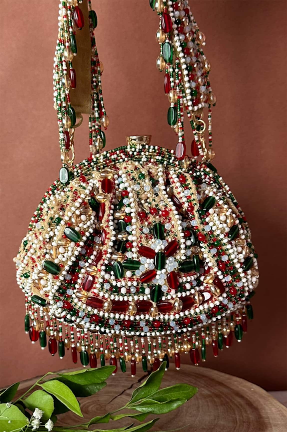 Nayaab By Sonia Rani Beads Embellished Potli Bag