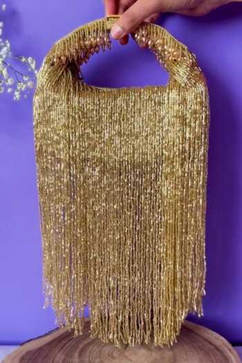 Nayaab By Sonia Bead Tassel Sailor Embellished Potli 