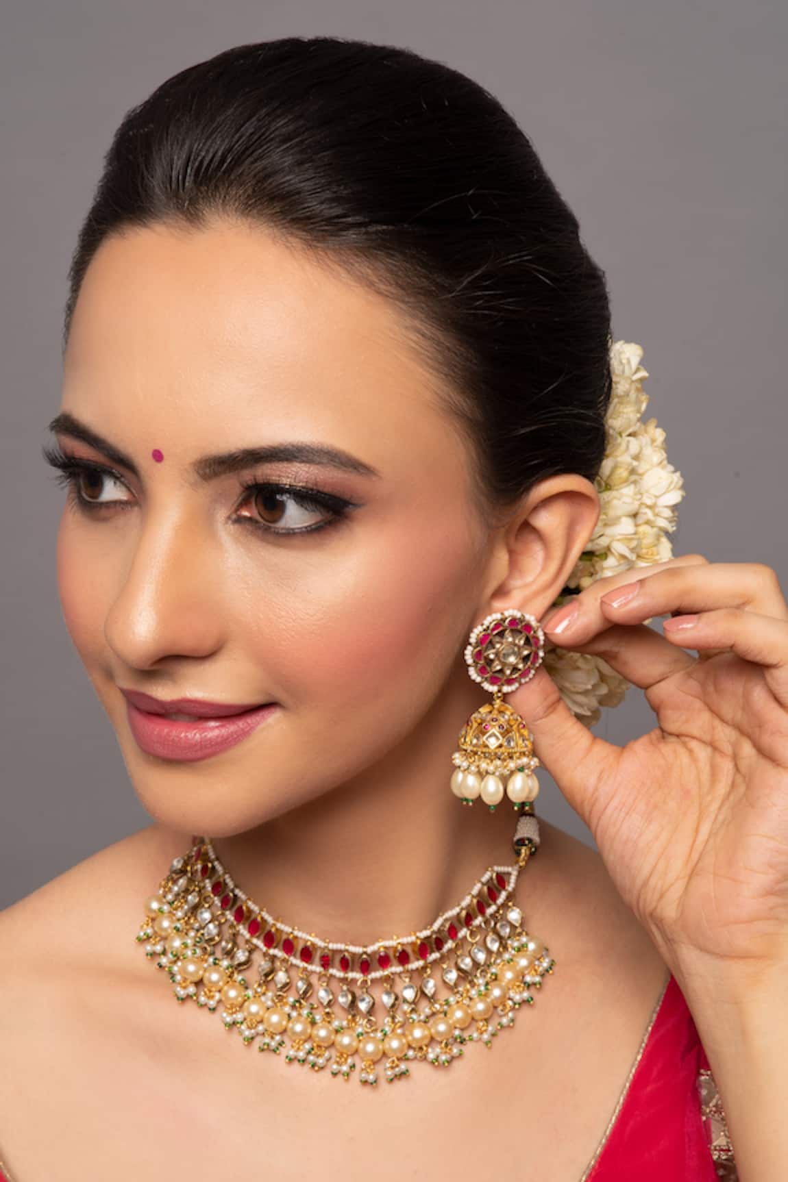 Queens Jewels Trisha Kundan Embellished Jewellery Set