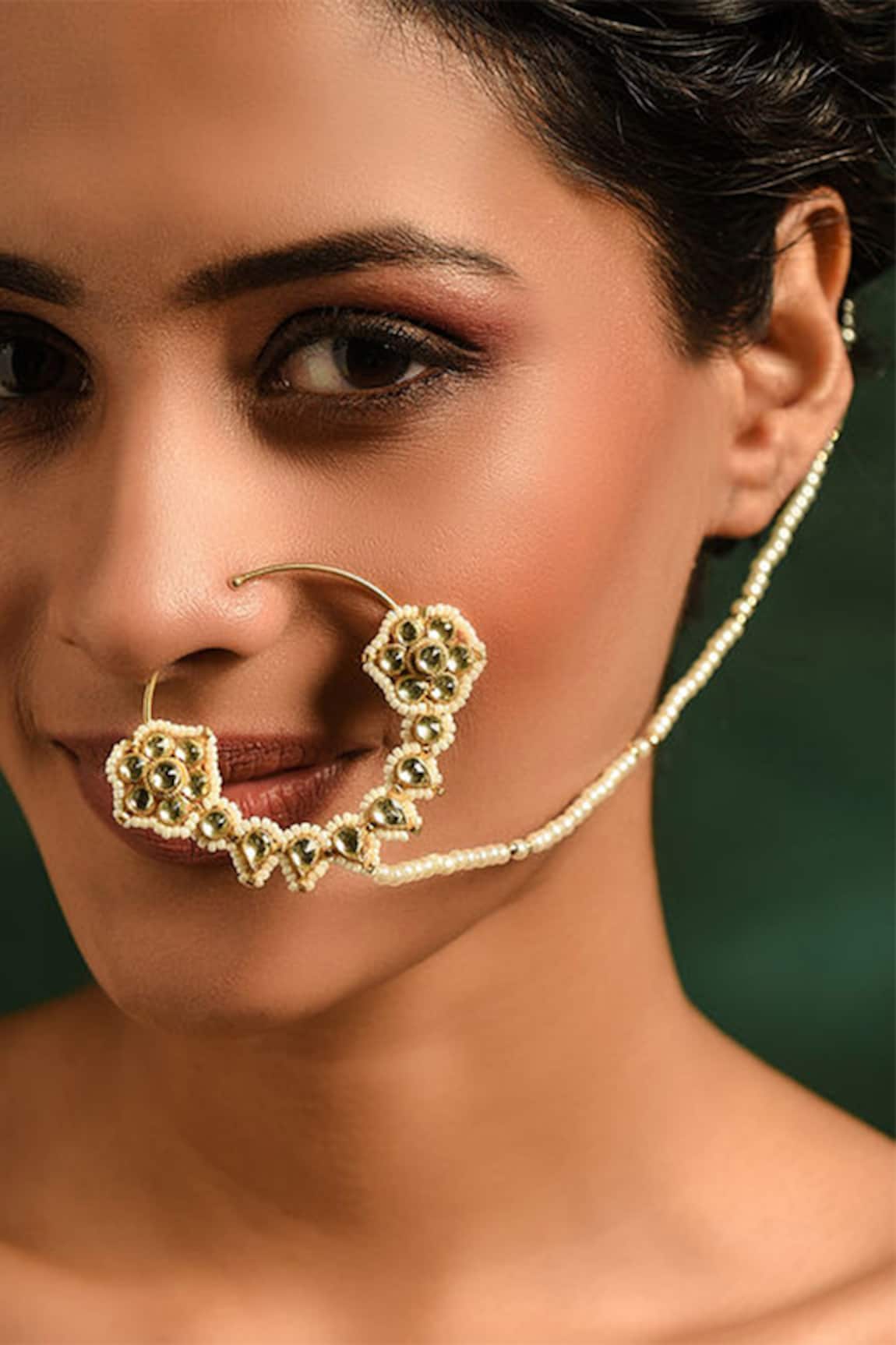 MAISARA JEWELRY Kundan Nath