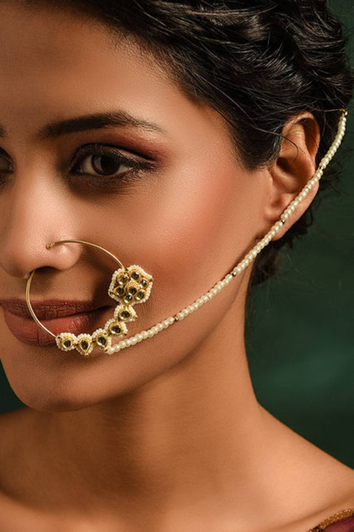 MAISARA JEWELRY Kundan Nath