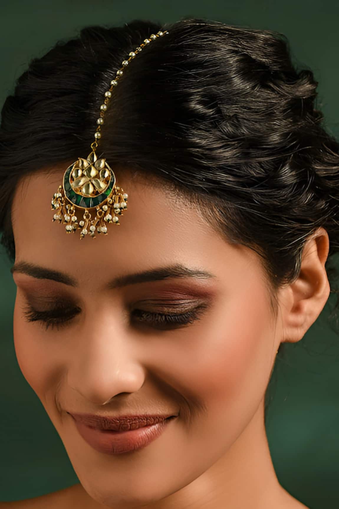 MAISARA JEWELRY Kundan Maangtikka 