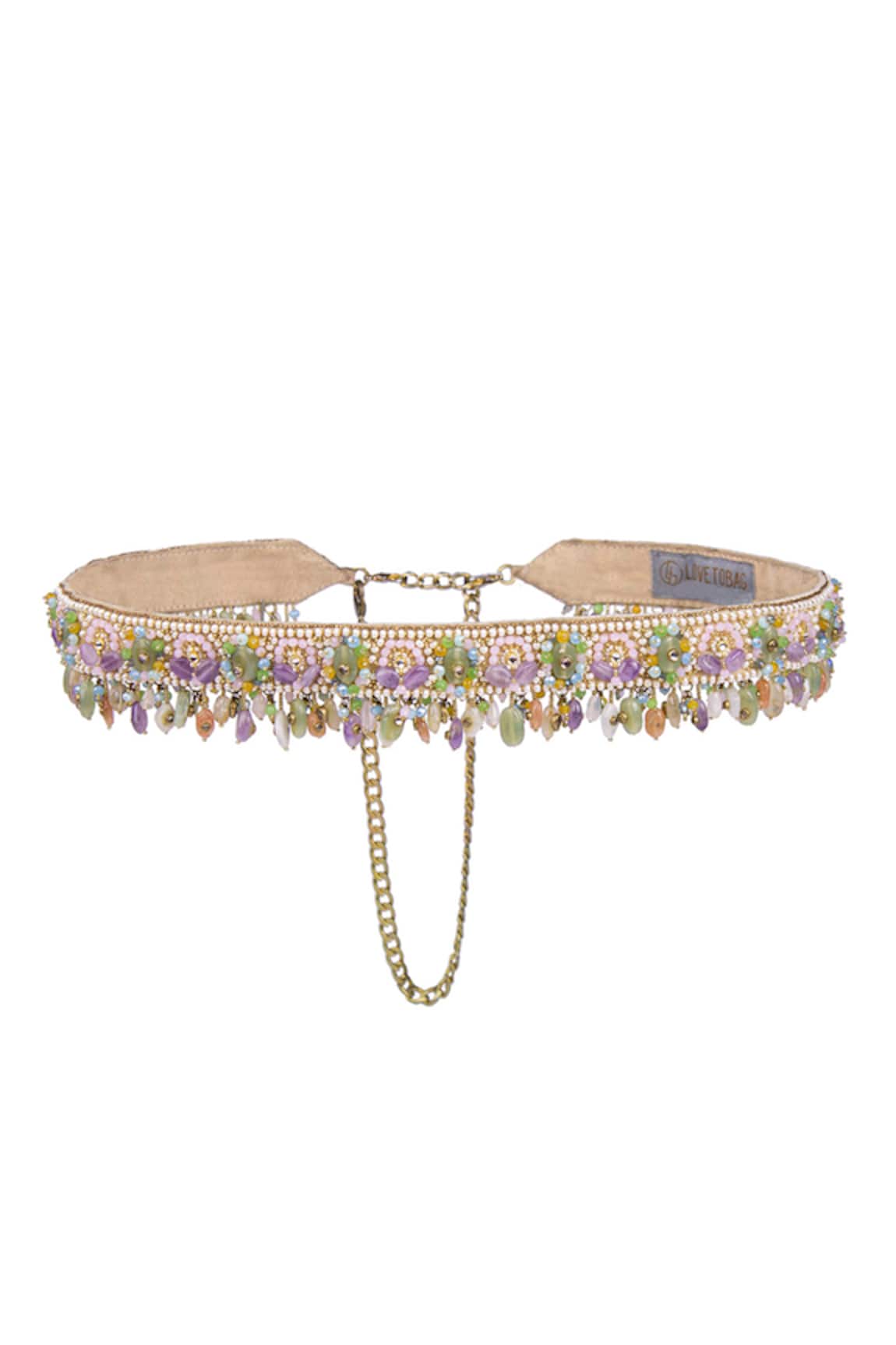 Lovetobag Amara Kundan & Stones Embellished Belt 