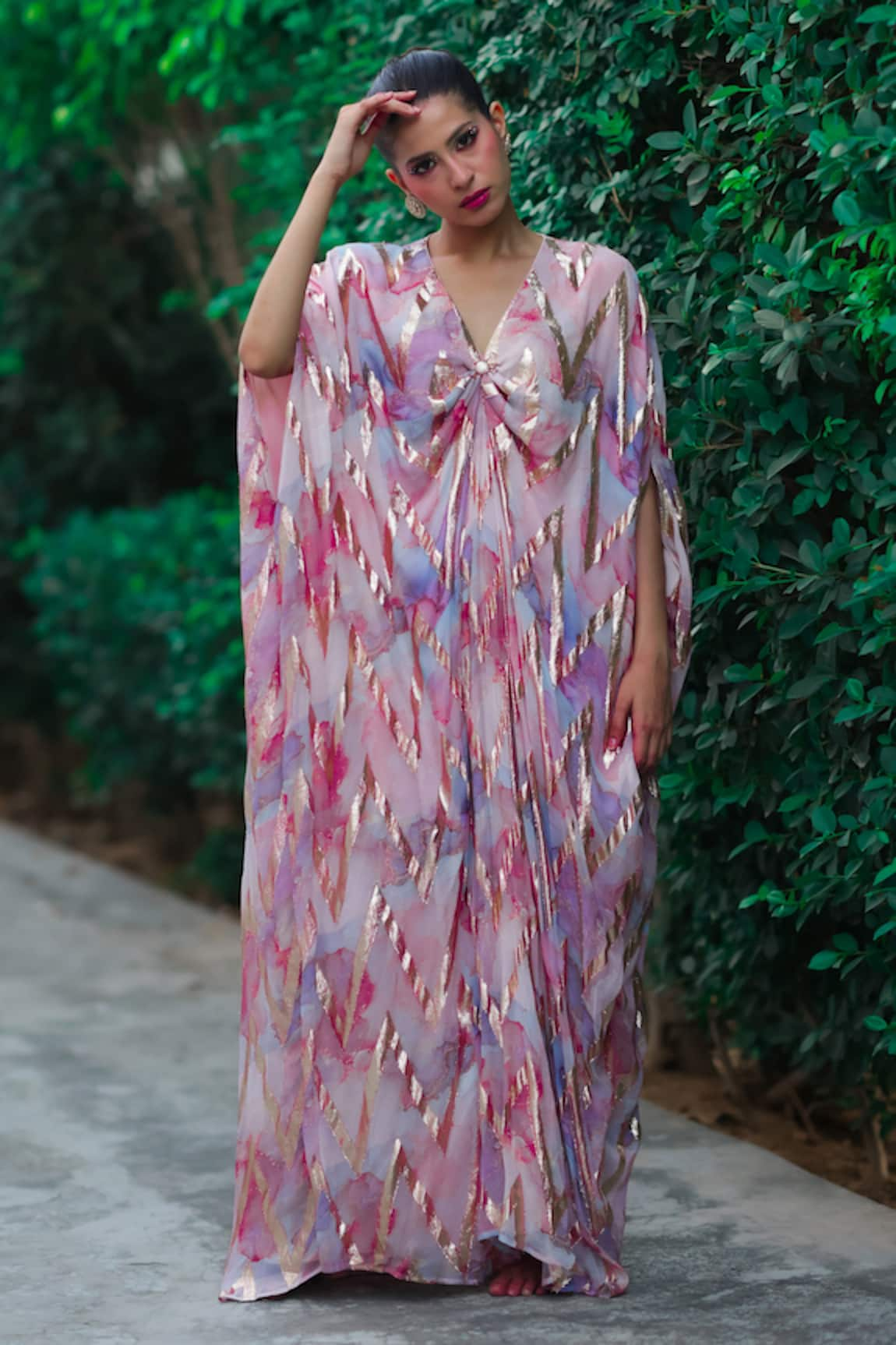 Akanksha Mago Abstract Print Kaftan