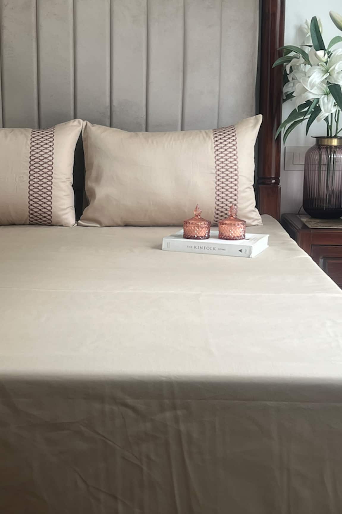 Sadyaska Lisse Solid Bedsheet Set