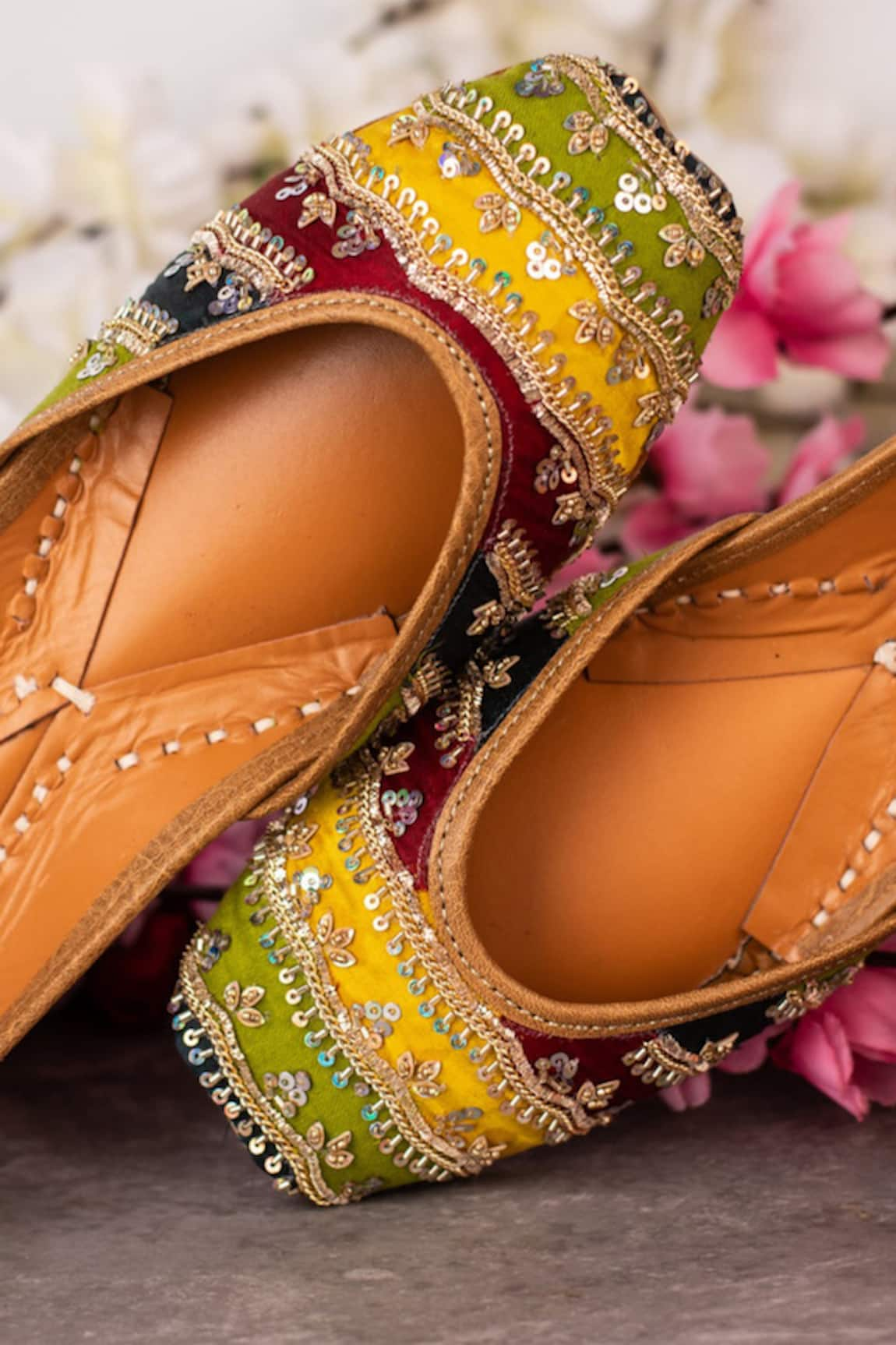 Kasually Klassy Color Palette Embroidered Juttis