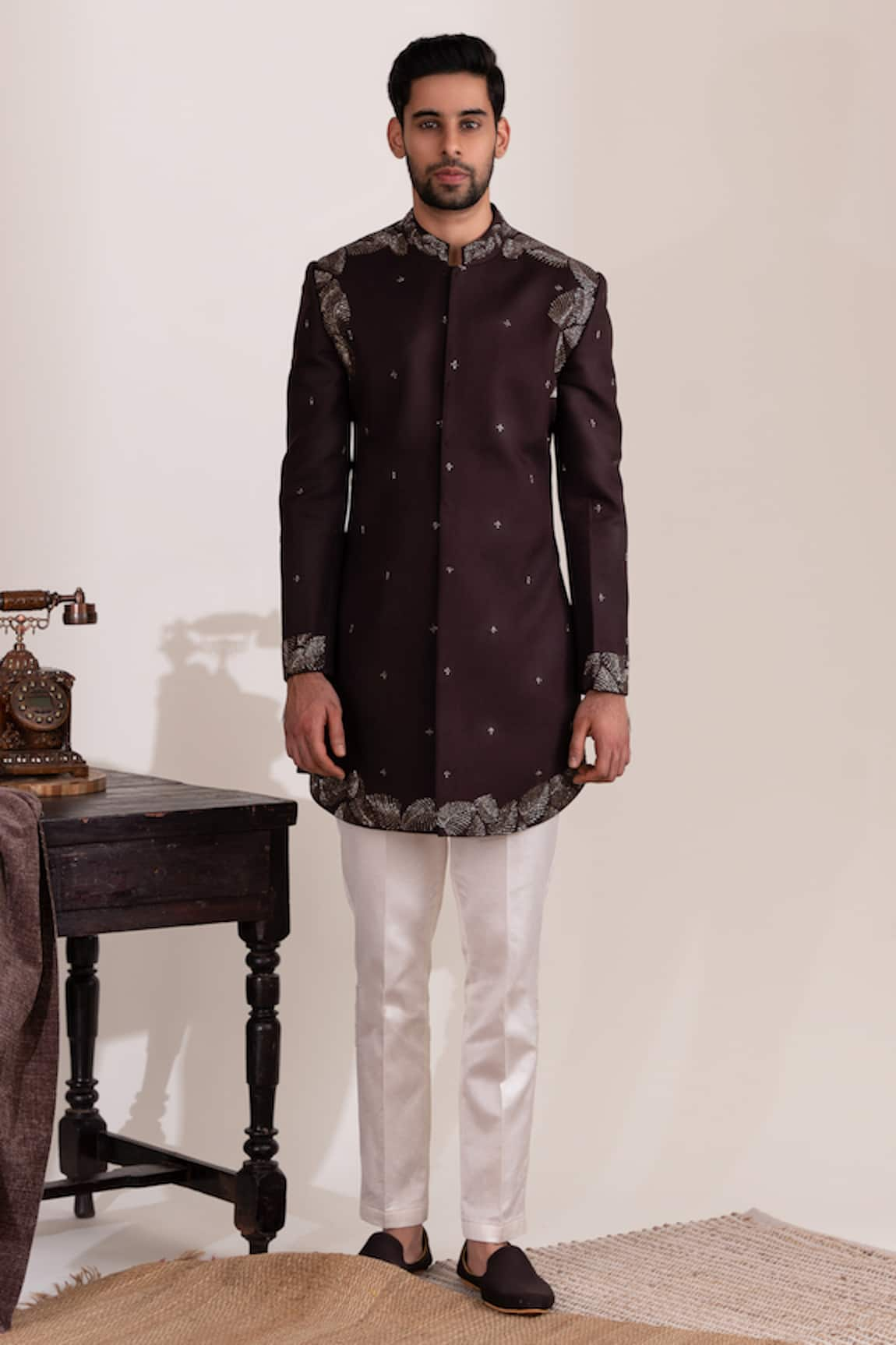 Tira by Naresh Raj Embroidered Sherwani & Pant Set