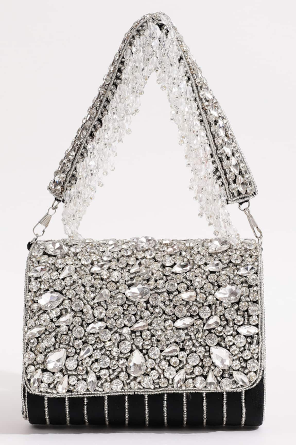 The Tan Clan Grace Rhinestone Embellished Clutch 