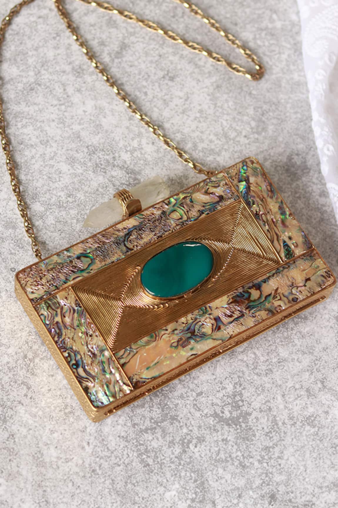 The Tan Clan Sahiba Textured Clutch