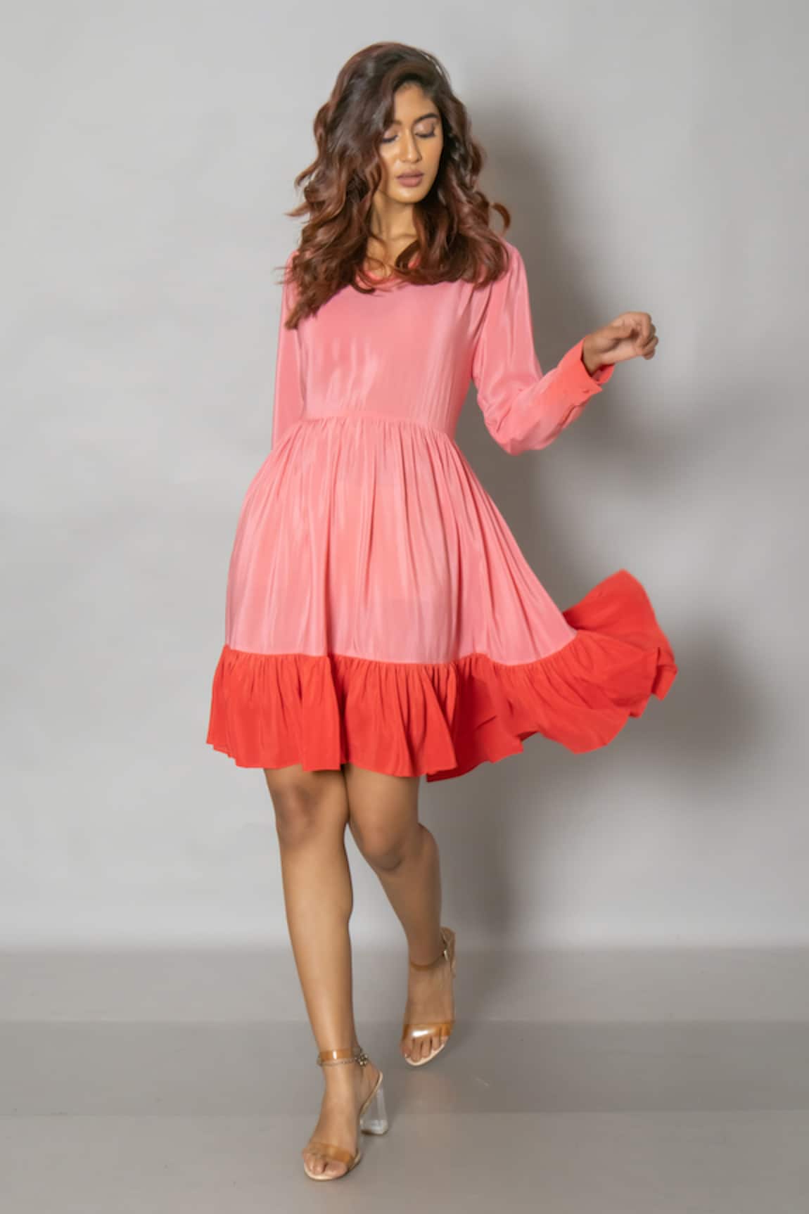 Pinki Sinha Solid Short Dress