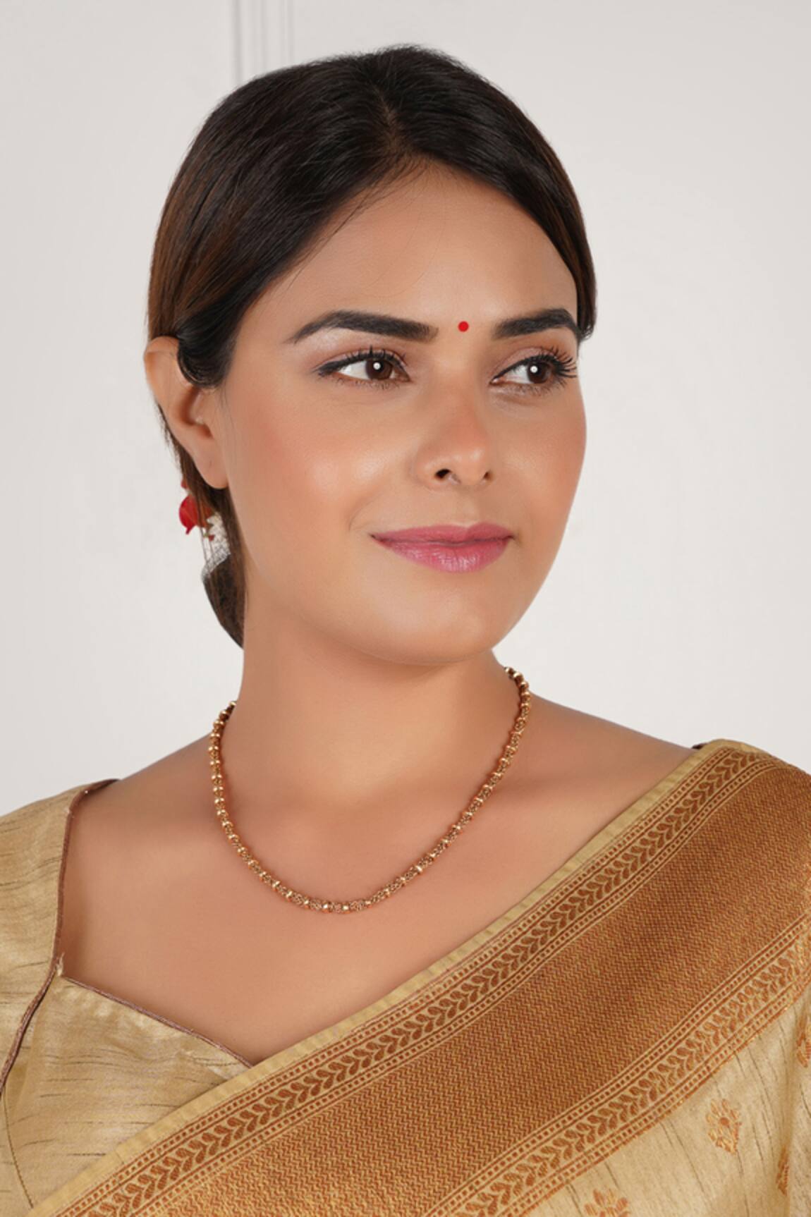 Smars Jewelry Intertwined Carved Necklace 