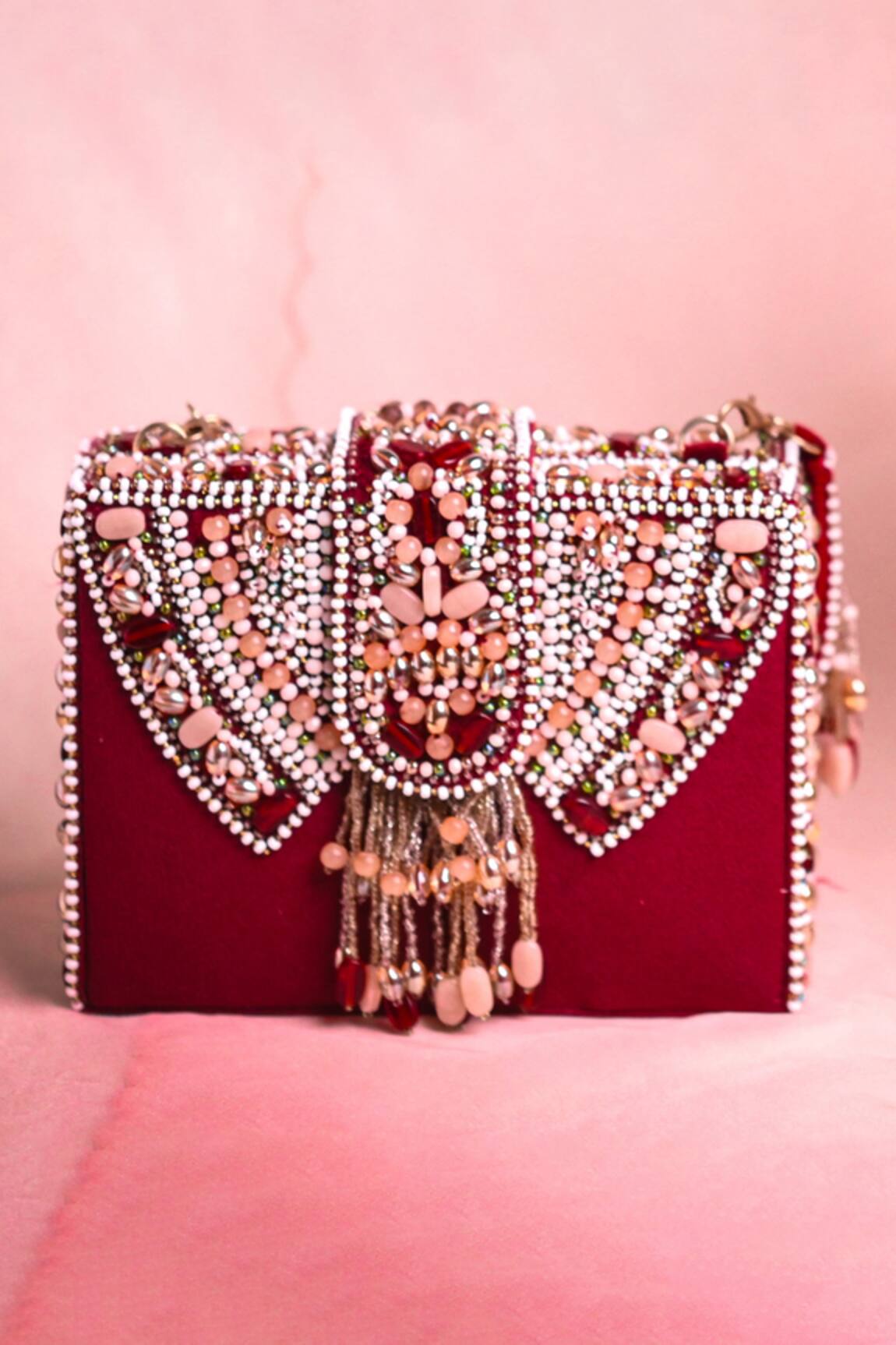 House Of Kosha Sara Crystal Hand Embellished Bag