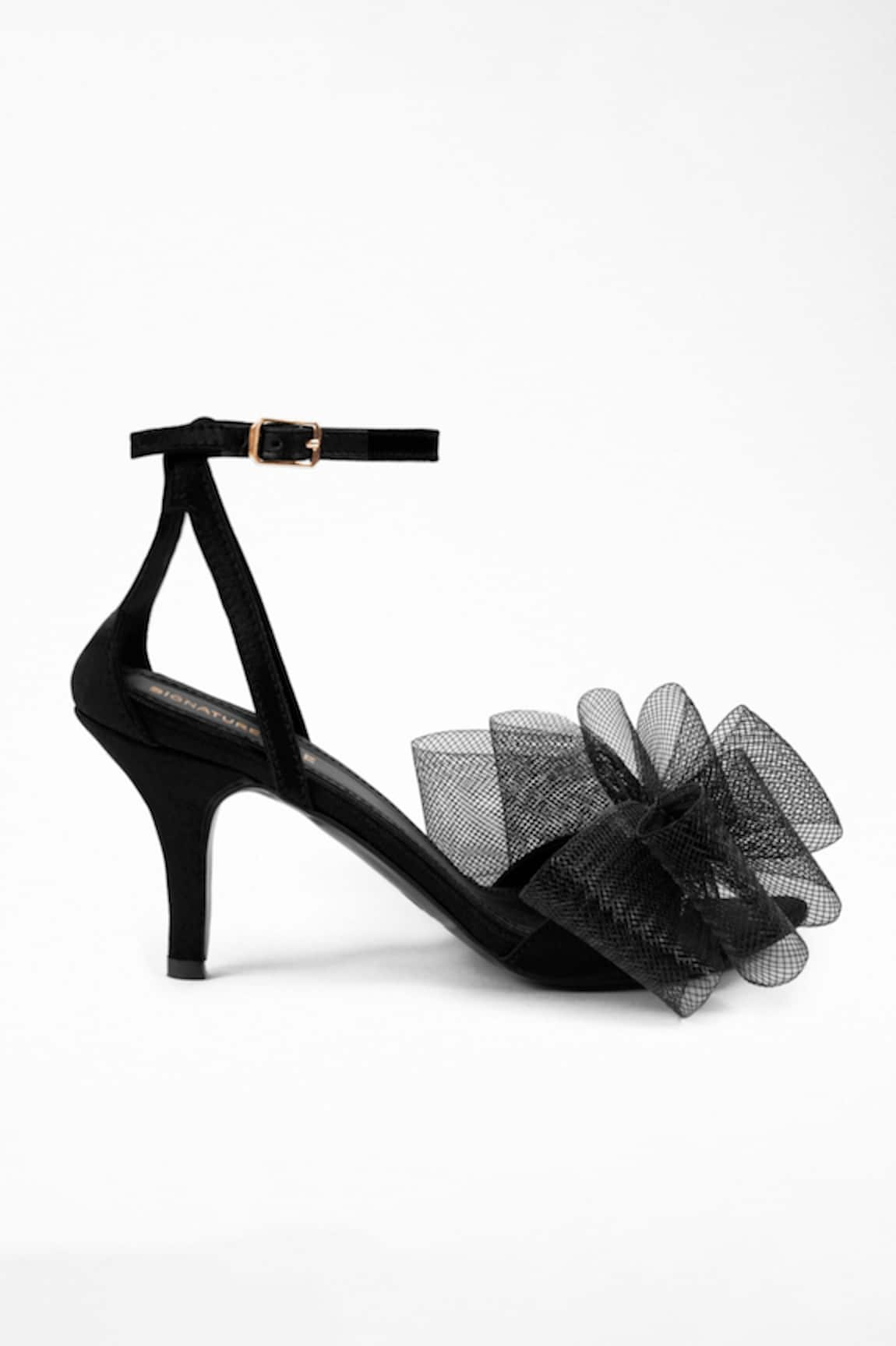 Signature Sole Big Bow Pencil Heels