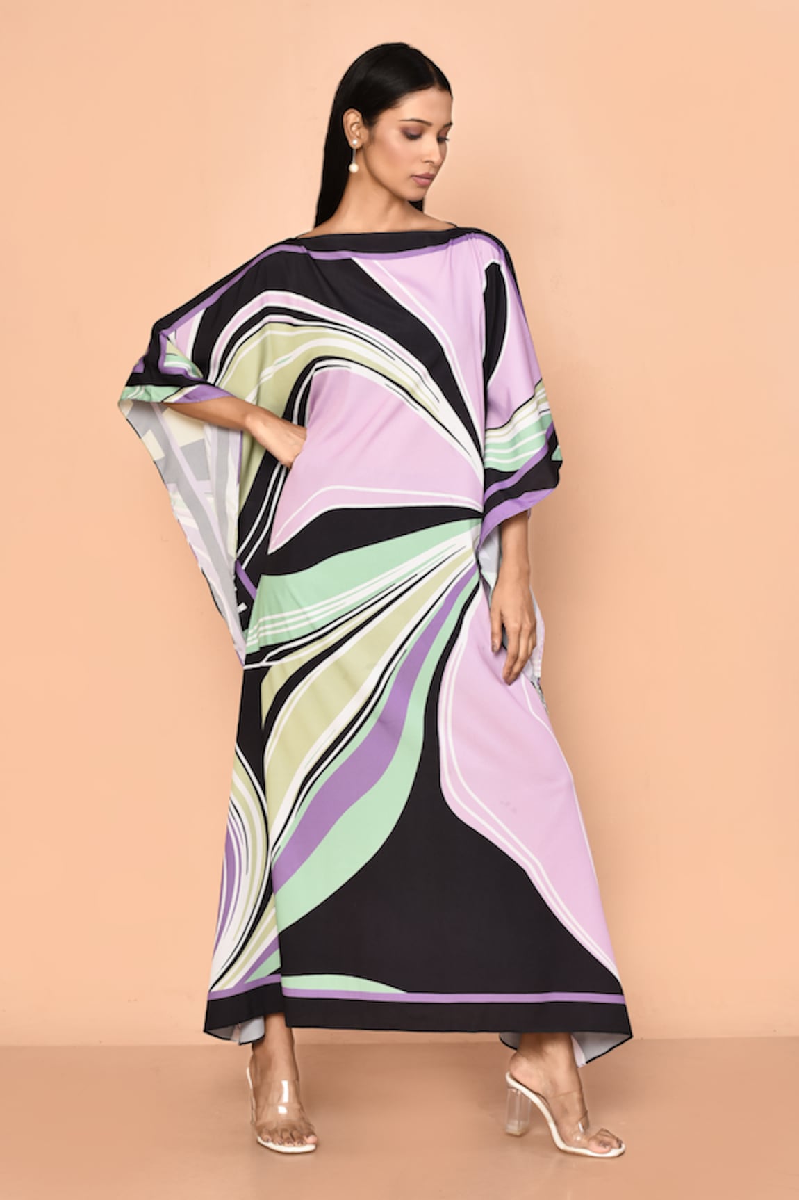 Naintara Bajaj Abstract Print Kaftan