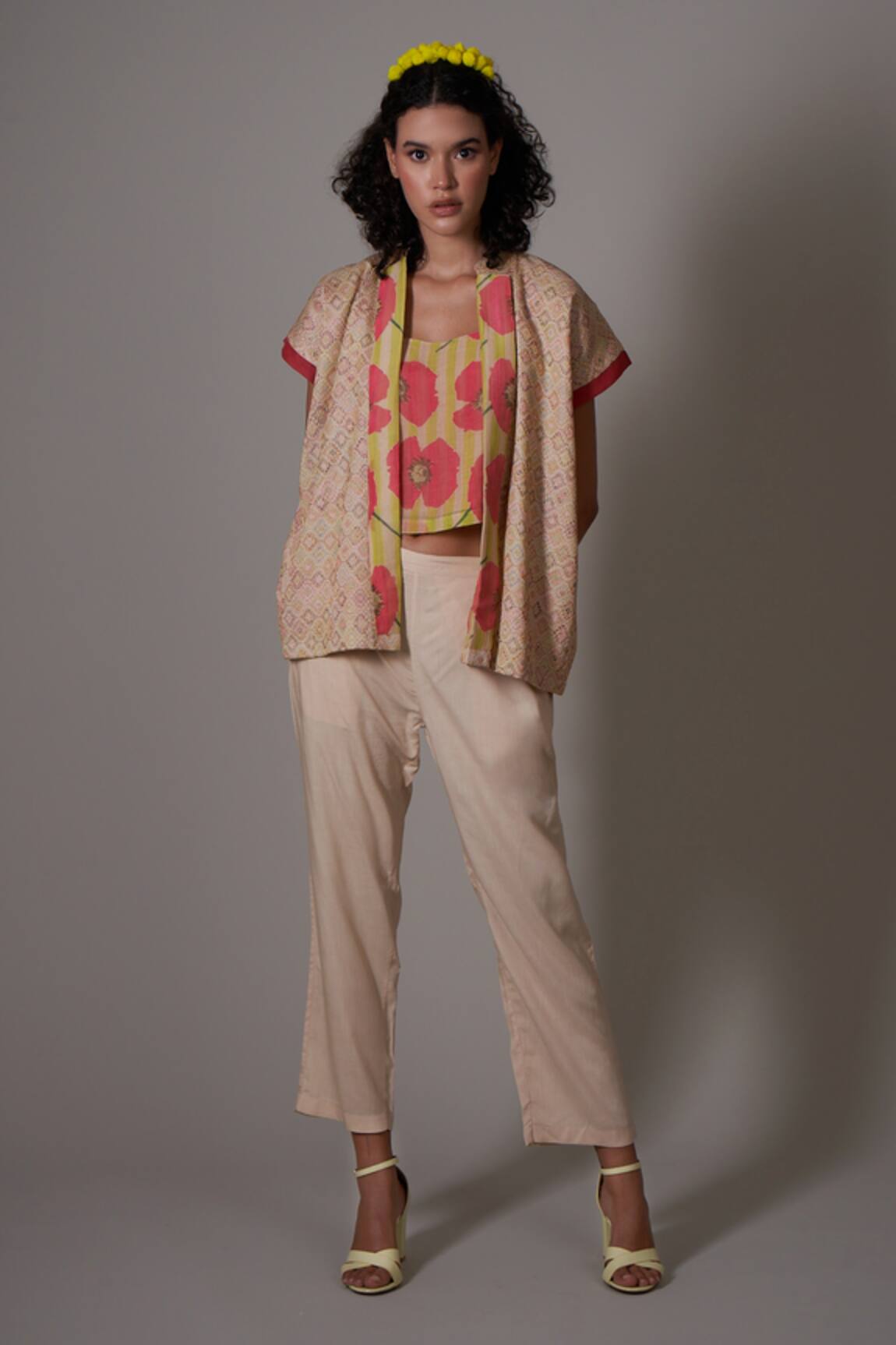 Priti Prashant Yumika Embroidered Jacket & Pant Set 